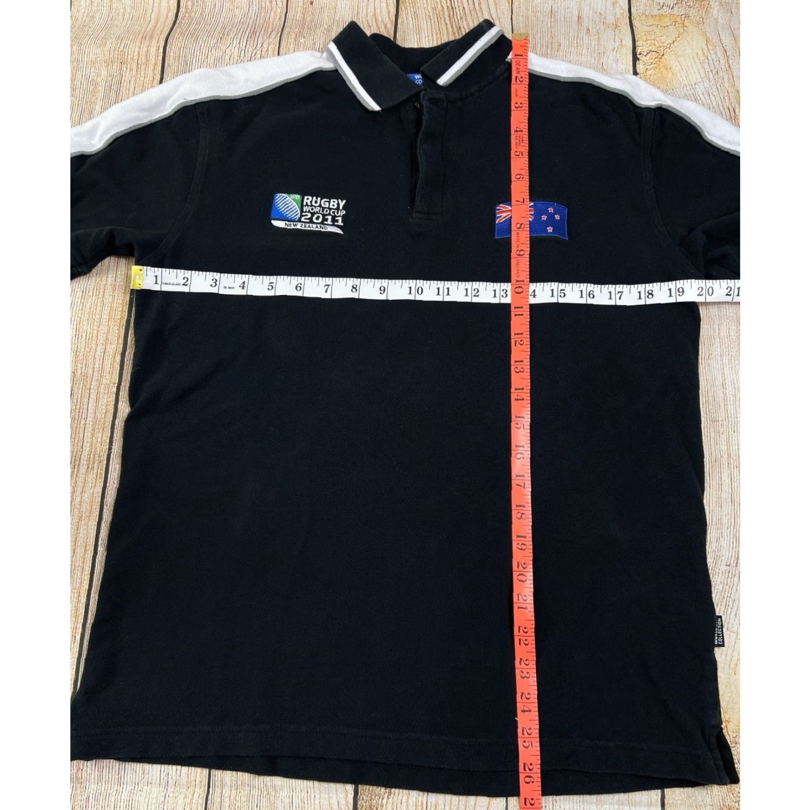 Vintage VINTAGE Rugby World Cup Polo Shirt Black Small Men Shirts Short Sleeve Collared Cotton Sports Size US S / EU 44-46 / 1 - 3 Thumbnail