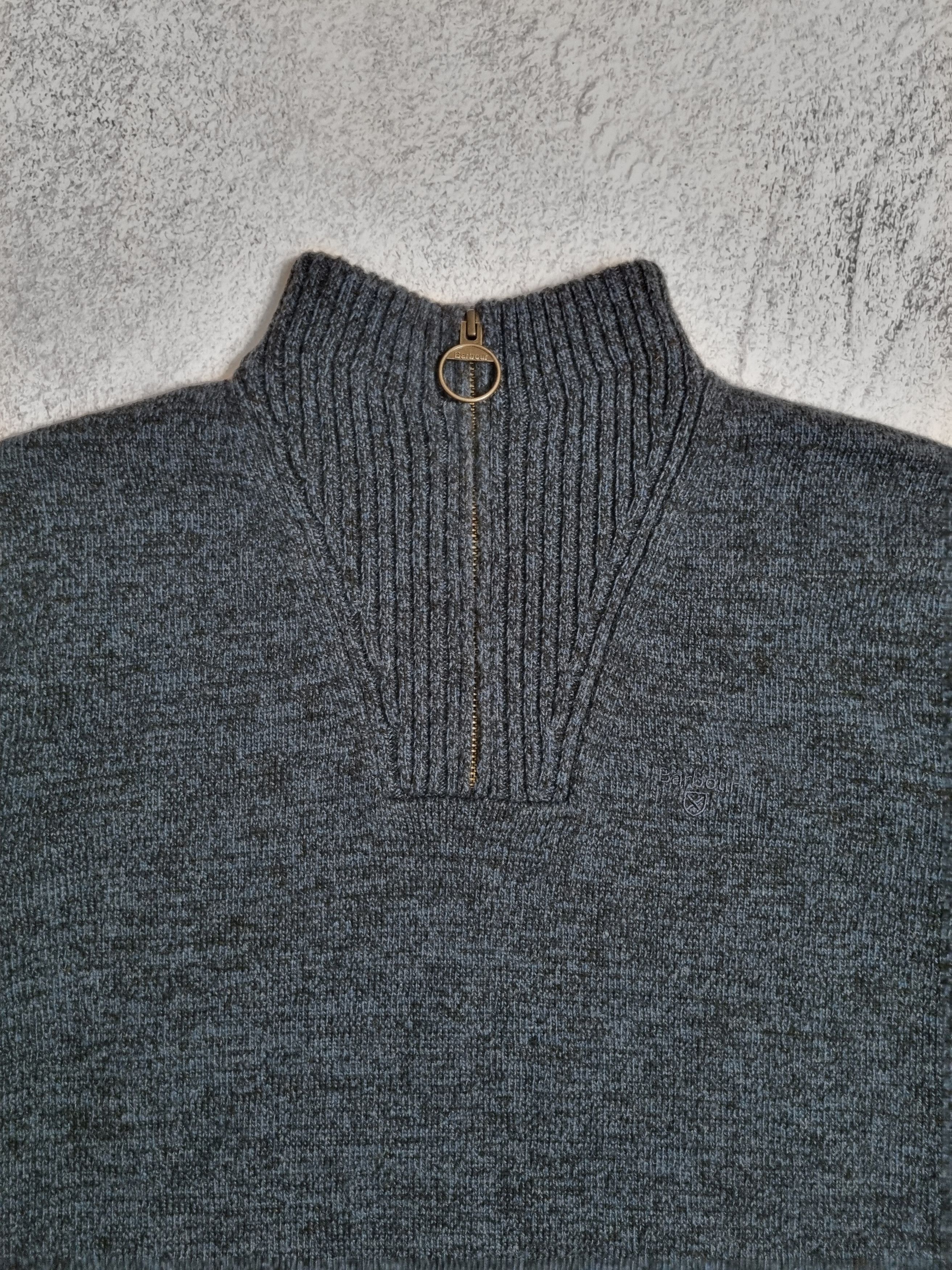 Barbour × Designer Barbour Wool Knit 1/3 Sweater Size US XL / EU 56 / 4 - 3 Thumbnail