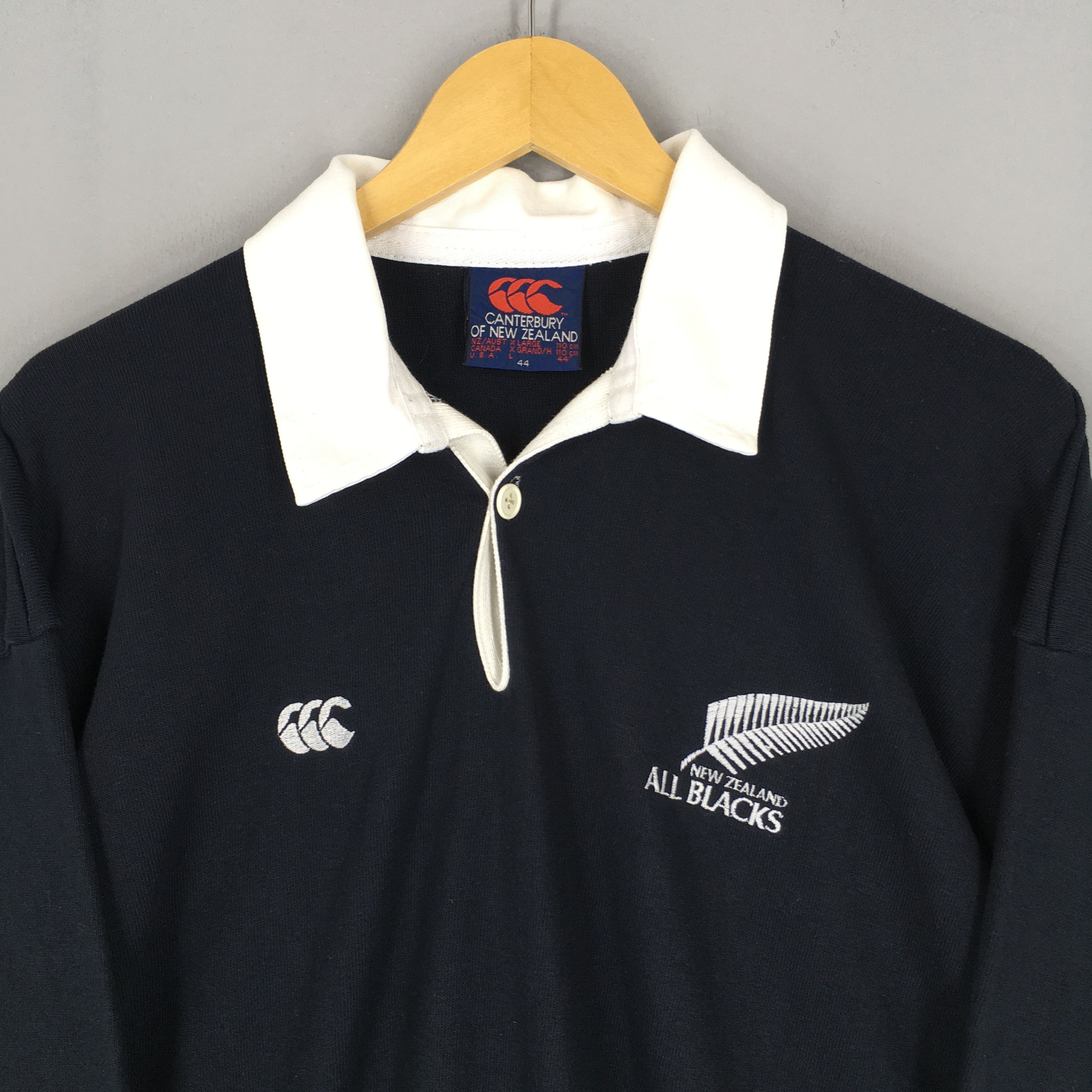 Canterbury of New Zealand Vintage Canterbury Of New Zealand All Blacks Rugby Shirt XL Size US XL / EU 56 / 4 - 2 Thumbnail
