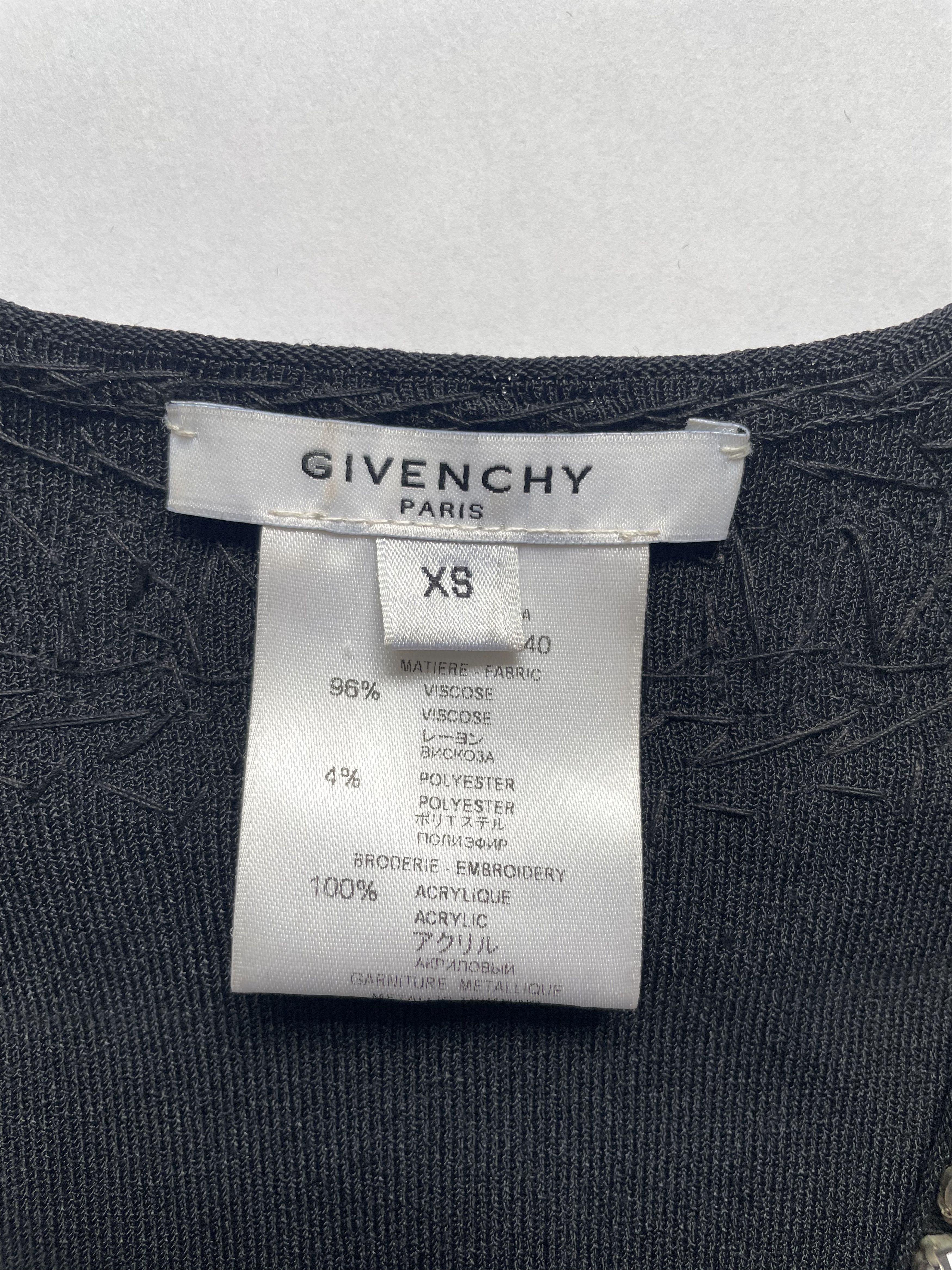 Givenchy Black Sleeveless Embellished Cocktail Dress | Size XSmall Size XS / US 0-2 / IT 36-38 - 3 Thumbnail