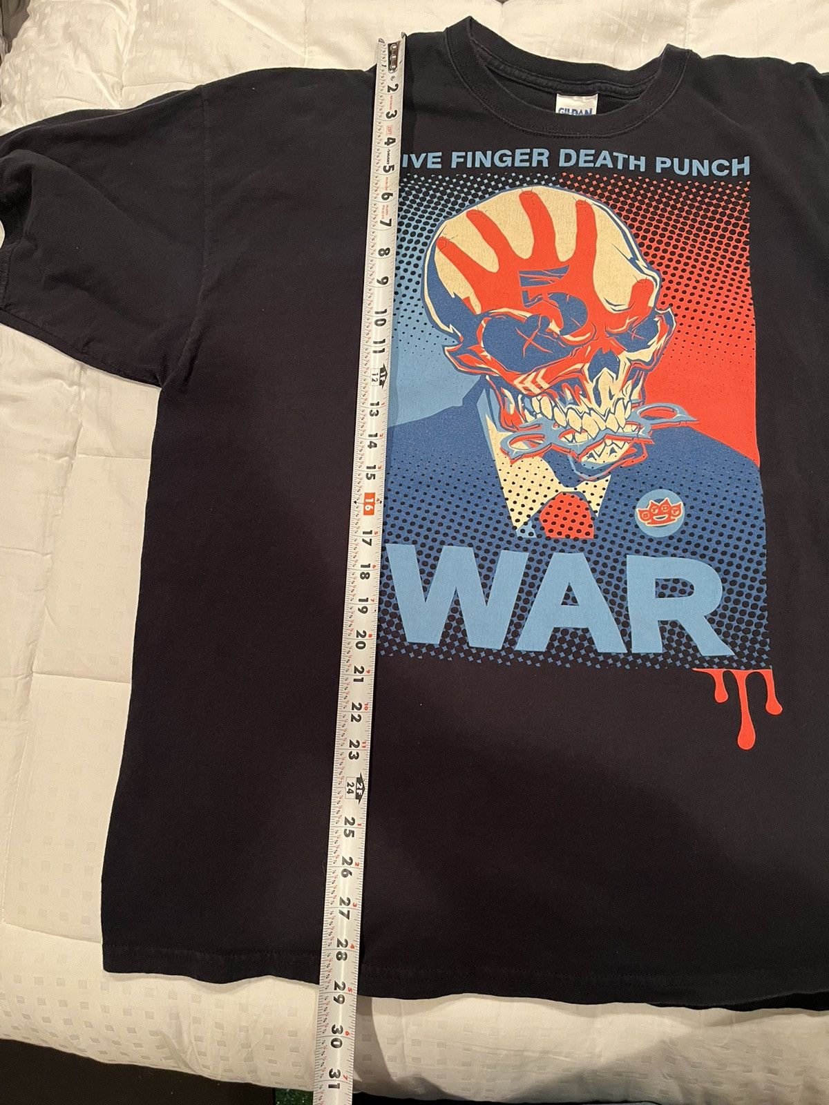 Band Tees Five finger death punch War band tshirt Size US XXL / EU 58 / 5 - 4 Thumbnail