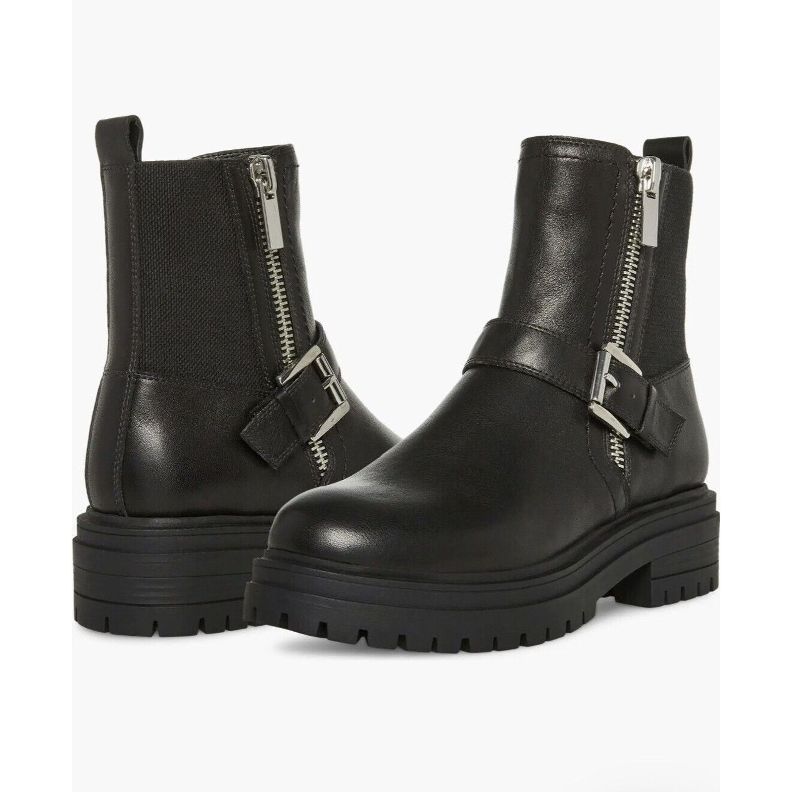 Nordstrom Blondo Garnet Lug Waterproof Black Leather Boot Women's 11 Size US 11 / IT 41 - 6 Thumbnail