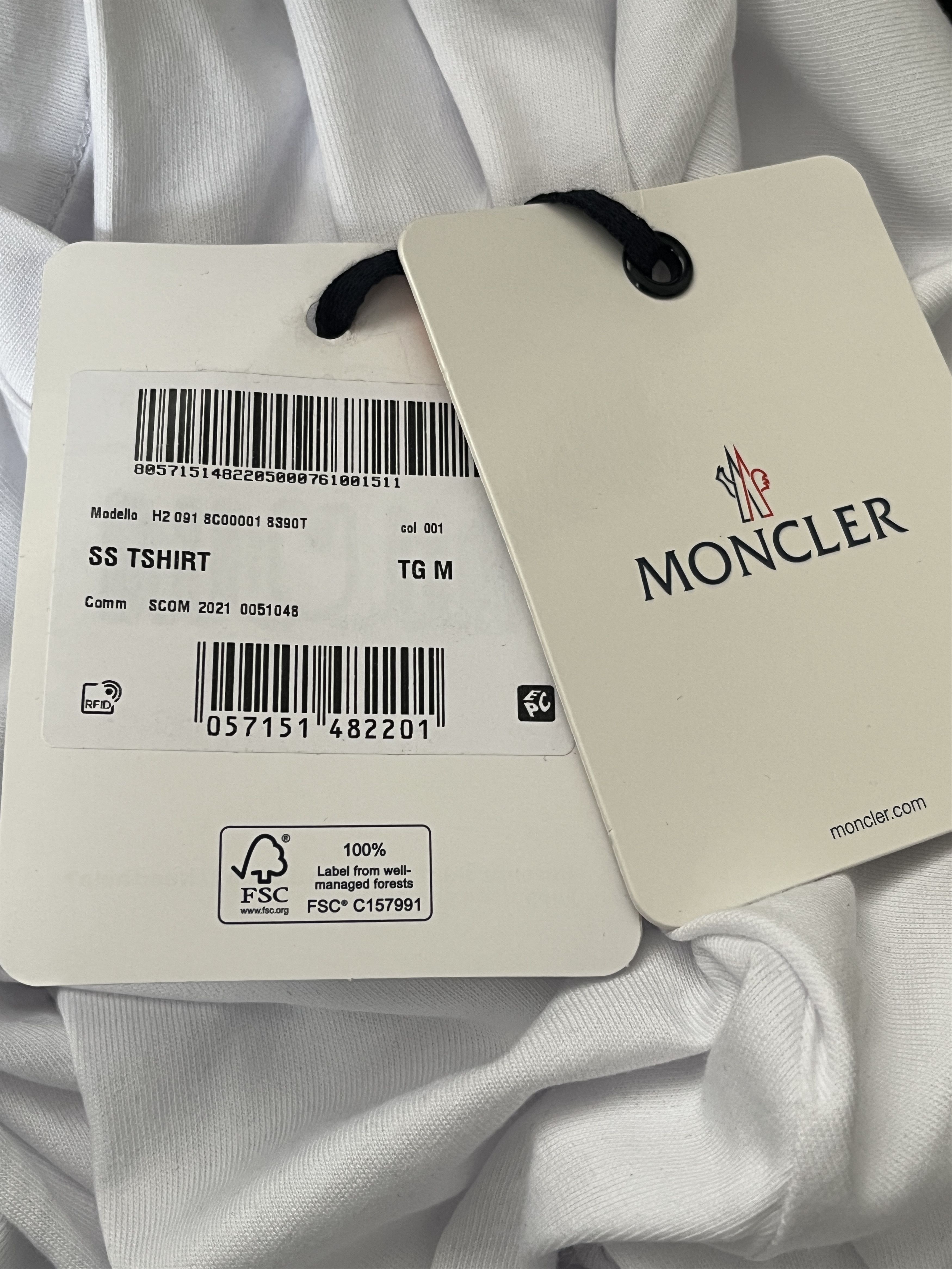 Moncler SS TSHIRT MONCLER Size US M / EU 48-50 / 2 - 14 Thumbnail