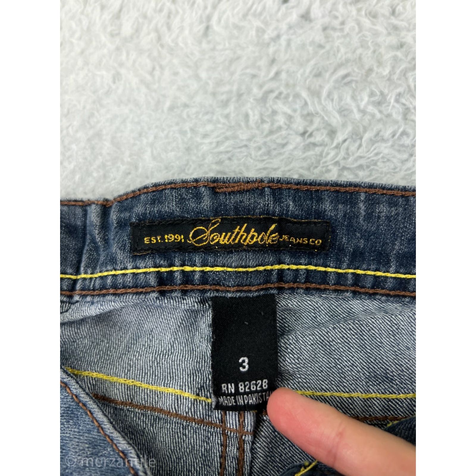 Southpole VINTAGE Southpole Jeans Womens 3 Denim Blue Bootcut Jeans HipHop Culture Y2K Cotton Size 26" / US 2 / IT 38 - 3 Thumbnail