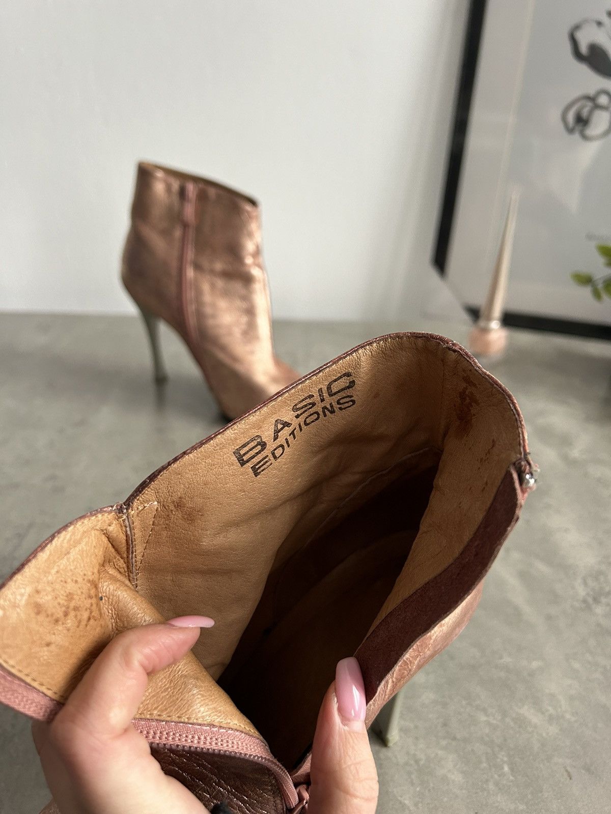 Vintage rare Y2K heels boots avant garde 00s 90s