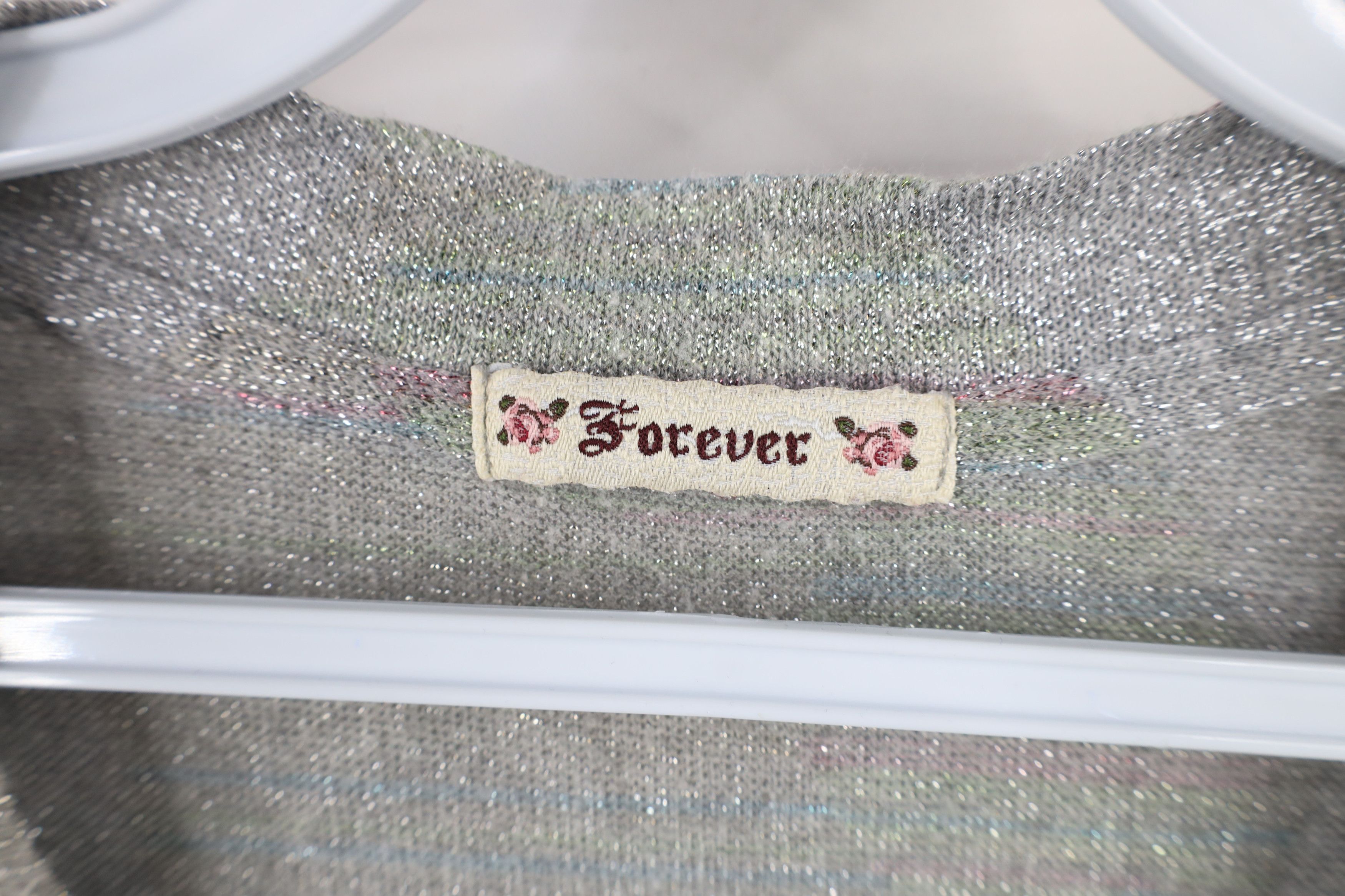 Vintage Vintage 90s Forever 21 Metallic Babydoll Bella Shirt USA Size M / US 6-8 / IT 42-44 - 7 Thumbnail