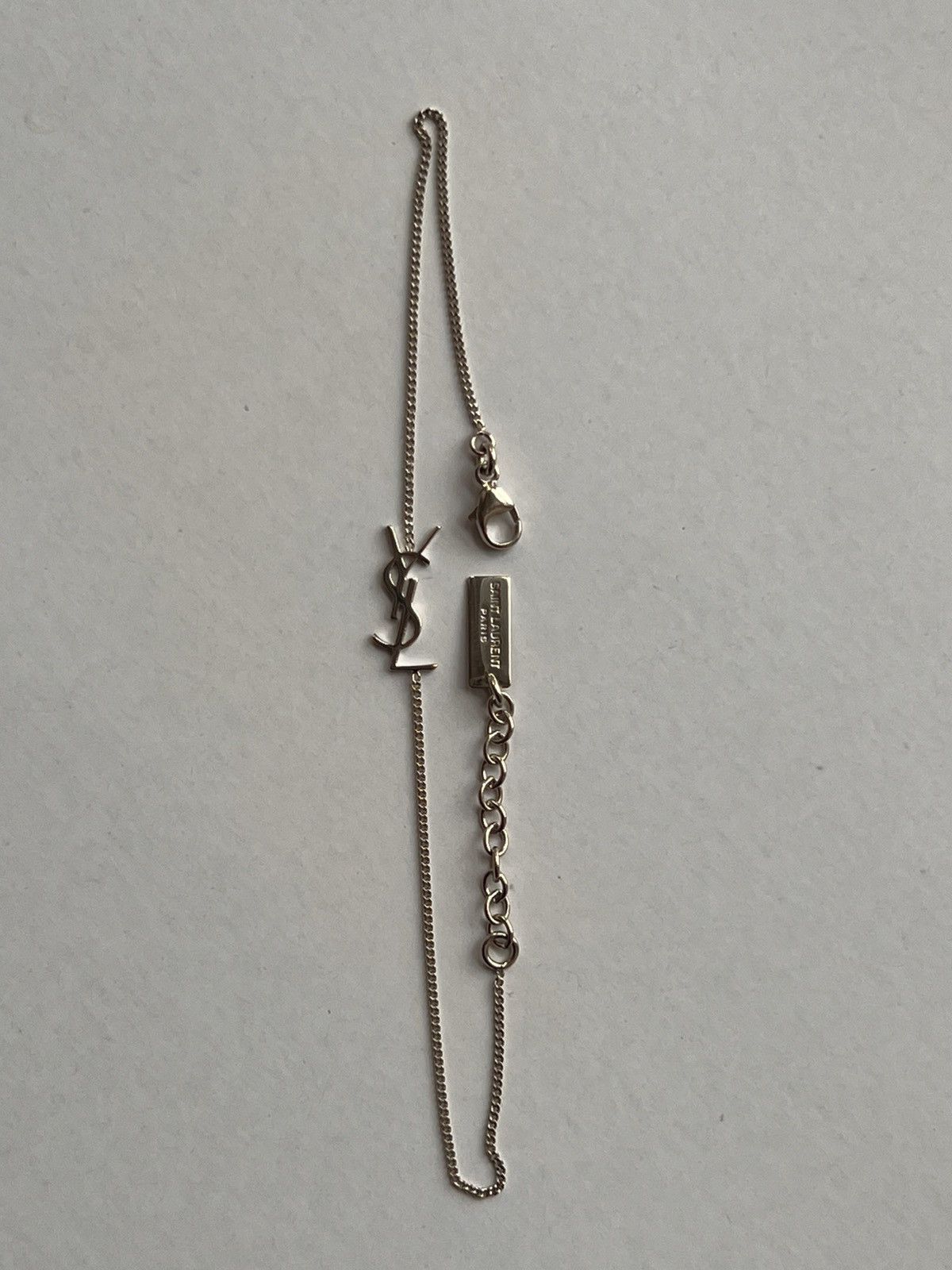 Yves Saint Laurent Saint Laurent Cassandre Charm Bracelet – Palladium YSL logo Size ONE SIZE - 13 Thumbnail