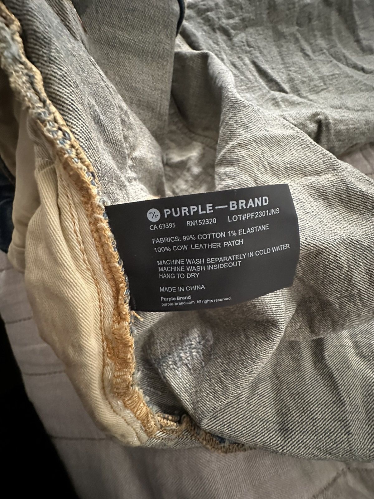 Purple Brand Purple Brand Vintage Destroy Boot Cut Skinny Jeans Size US 31 - 10 Thumbnail