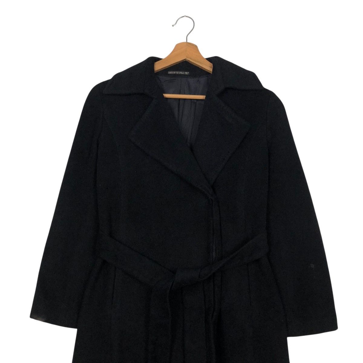 🔥RICH BLACK VINTAGE LONG WOOL JACKET INED YOHJI YAMAMOTO