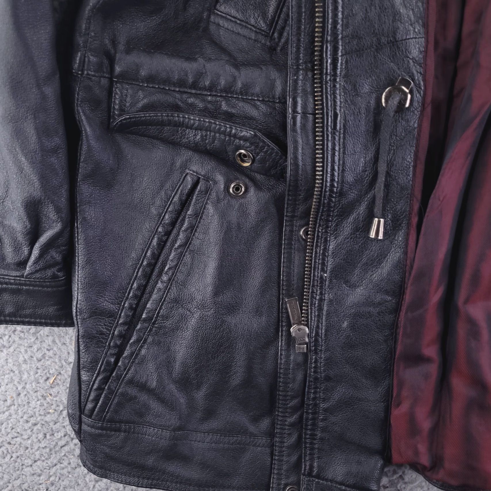 Vintage Wilsons Leather Coat Mens M Black Overcoat Real Genuine Leather Jacket Pattern Solid Vintage No Size US M / EU 48-50 / 2 - 3 Thumbnail