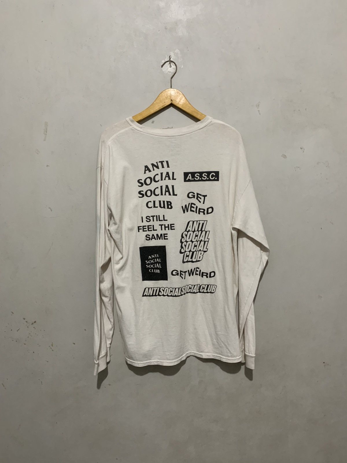 Anti Social Social Club Crewneck Anti Social Social Club White Big Logo Print L Size US L / EU 52-54 / 3 - 1 Thumbnail