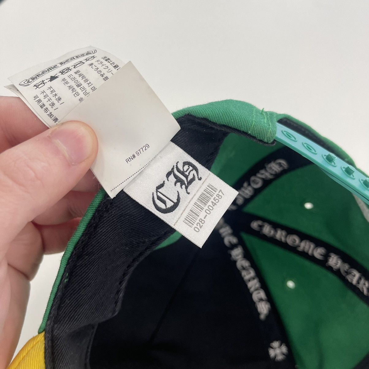 Chrome Hearts Chrome Hearts Baseball Hat Green/Yellow Size ONE SIZE - 10 Thumbnail