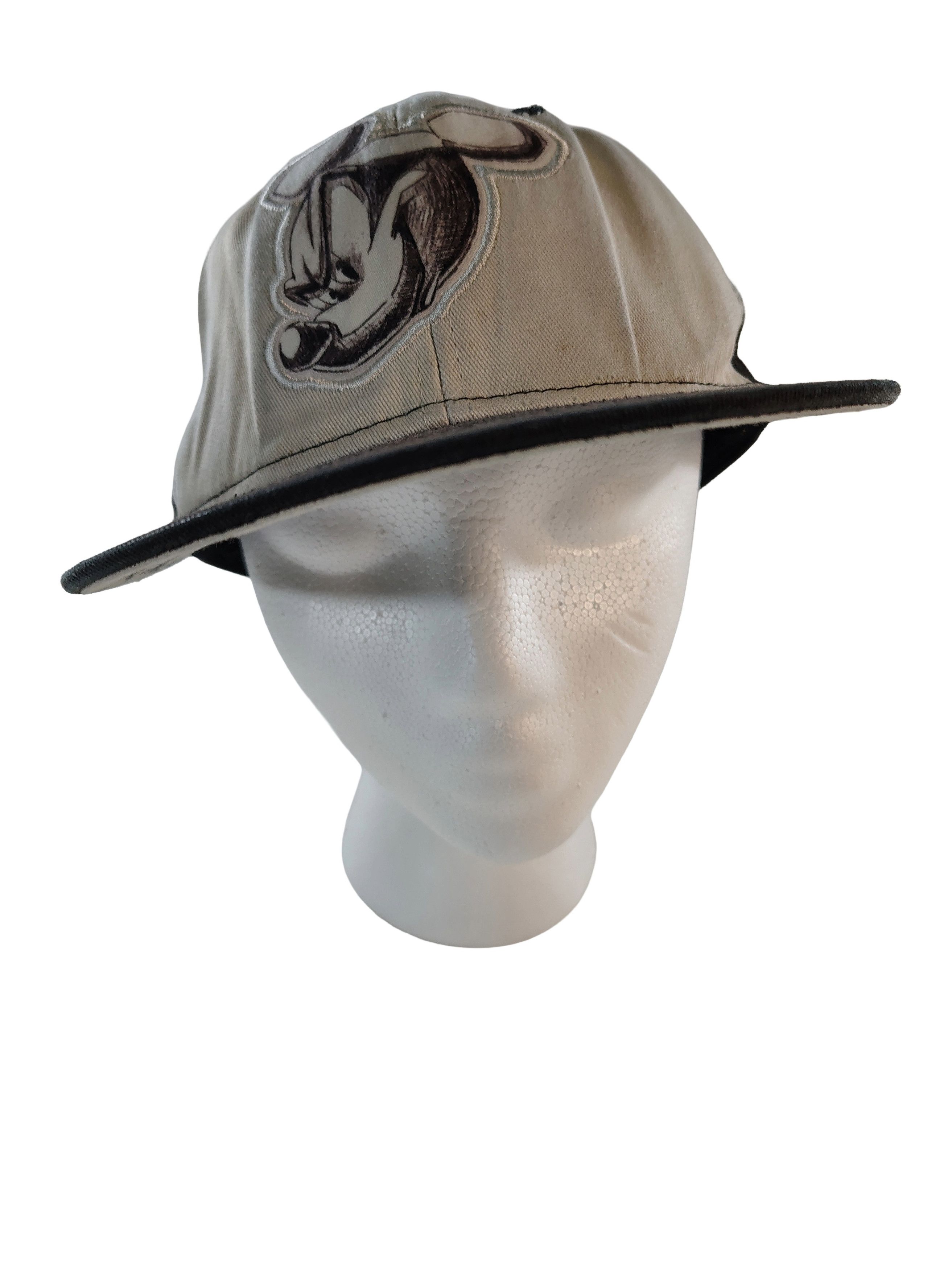 Disney Men's Black & White Mickey Mouse Sketched Flat Cap Size ONE SIZE - 2 Thumbnail