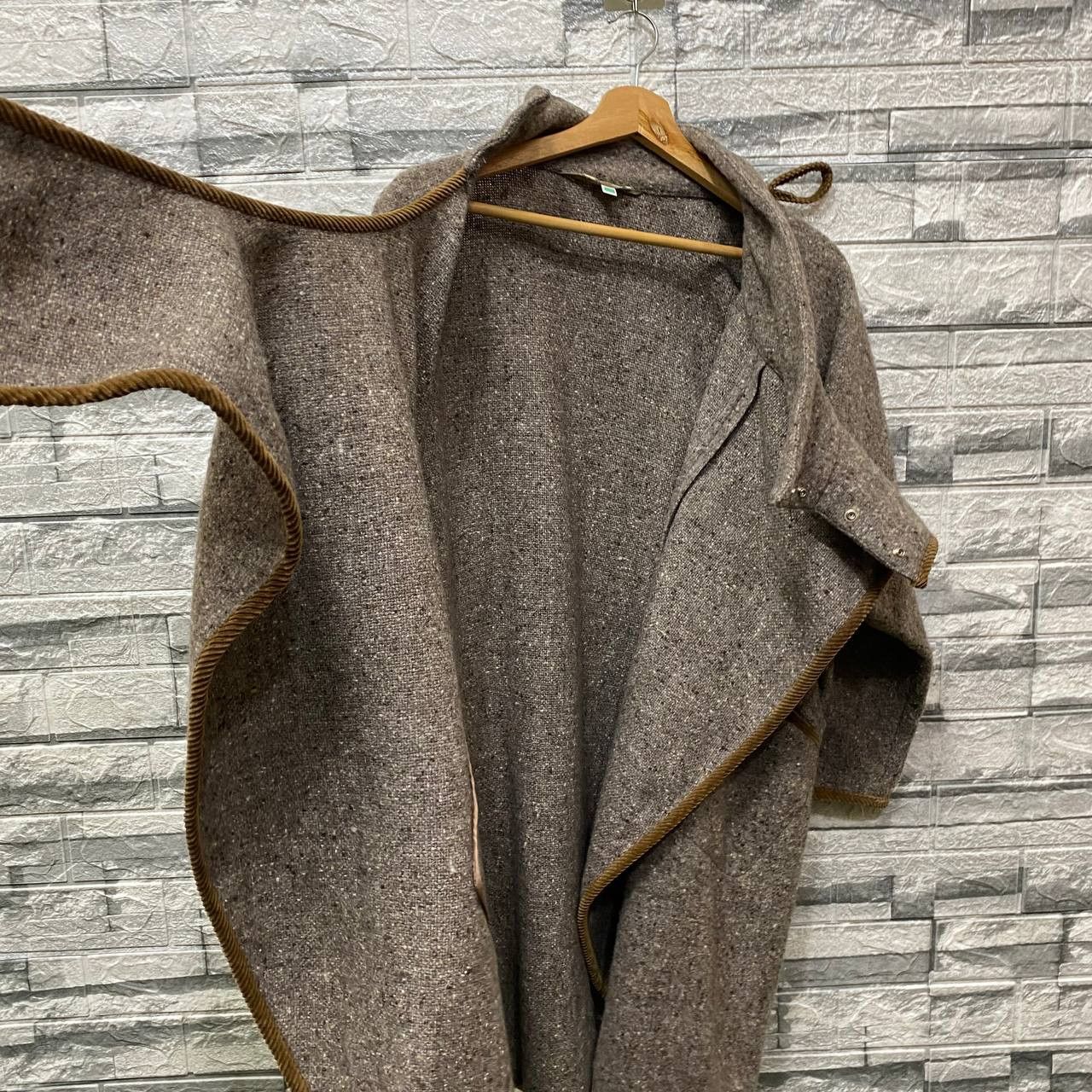 Japanese Brand YOHJI YAMAMOTO STYLE BOBBIE BROOKS N.YORK SCARF COAT WOOL Size US M / EU 48-50 / 2 - 6 Thumbnail