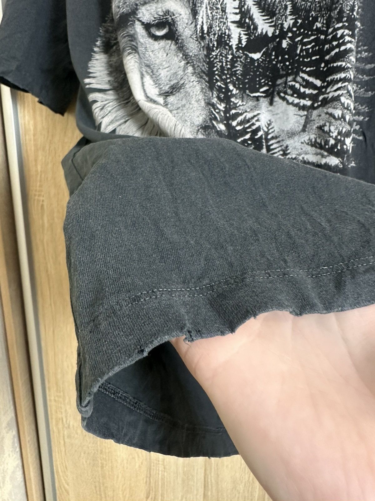 Allsaints 🔥 Allsaints Wolf Print Oversized Fit T Shirt Vintage Art Y2K Size US L / EU 52-54 / 3 - 7 Thumbnail