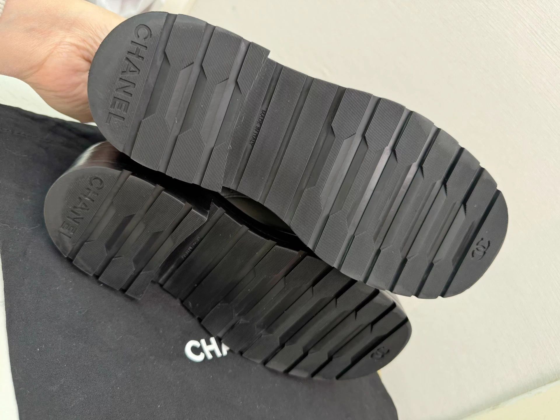 Chanel boots 35 authentic worn a few times clean