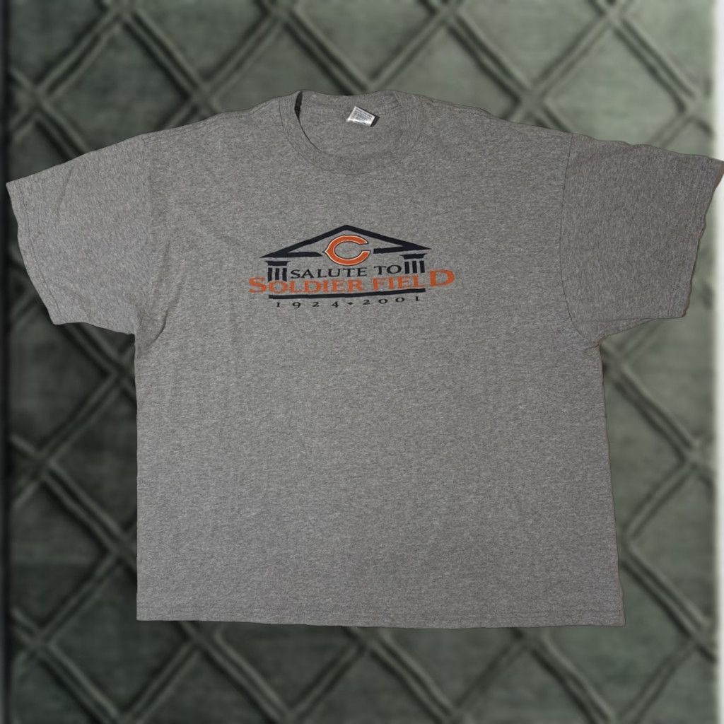 NFL VINTAGE Chicago Bears Salute to Soldier Field Gray NFL T-Shirt 2XL Mens Size US XXL / EU 58 / 5 - 1 Thumbnail