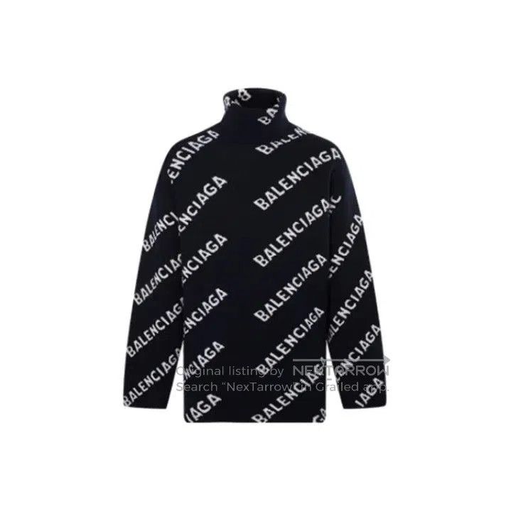 Balenciaga Balenciaga SS21 Logo Print Wool Sweater. Size US XS / EU 42 / 0 - 1 Thumbnail