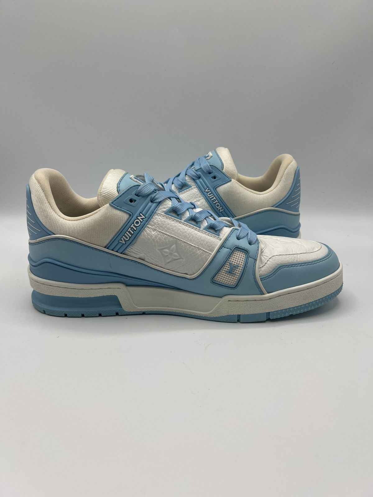 Louis Vuitton Louis Vuitton Sky Blue Trainers LV8 (PreOwned) (No Box) Size US 7.5 / EU 40-41 - 3 Thumbnail