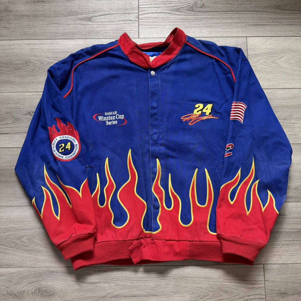 NASCAR VINTAGE 2001 CHAMPION NASCAR JACKET Size US XL / EU 56 / 4 - 2 Thumbnail