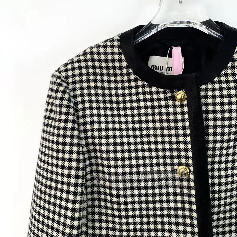 Miu Miu Miu Miu Checkered Wool Women's Jacket . Size XS / US 0-2 / IT 36-38 - 3 Thumbnail