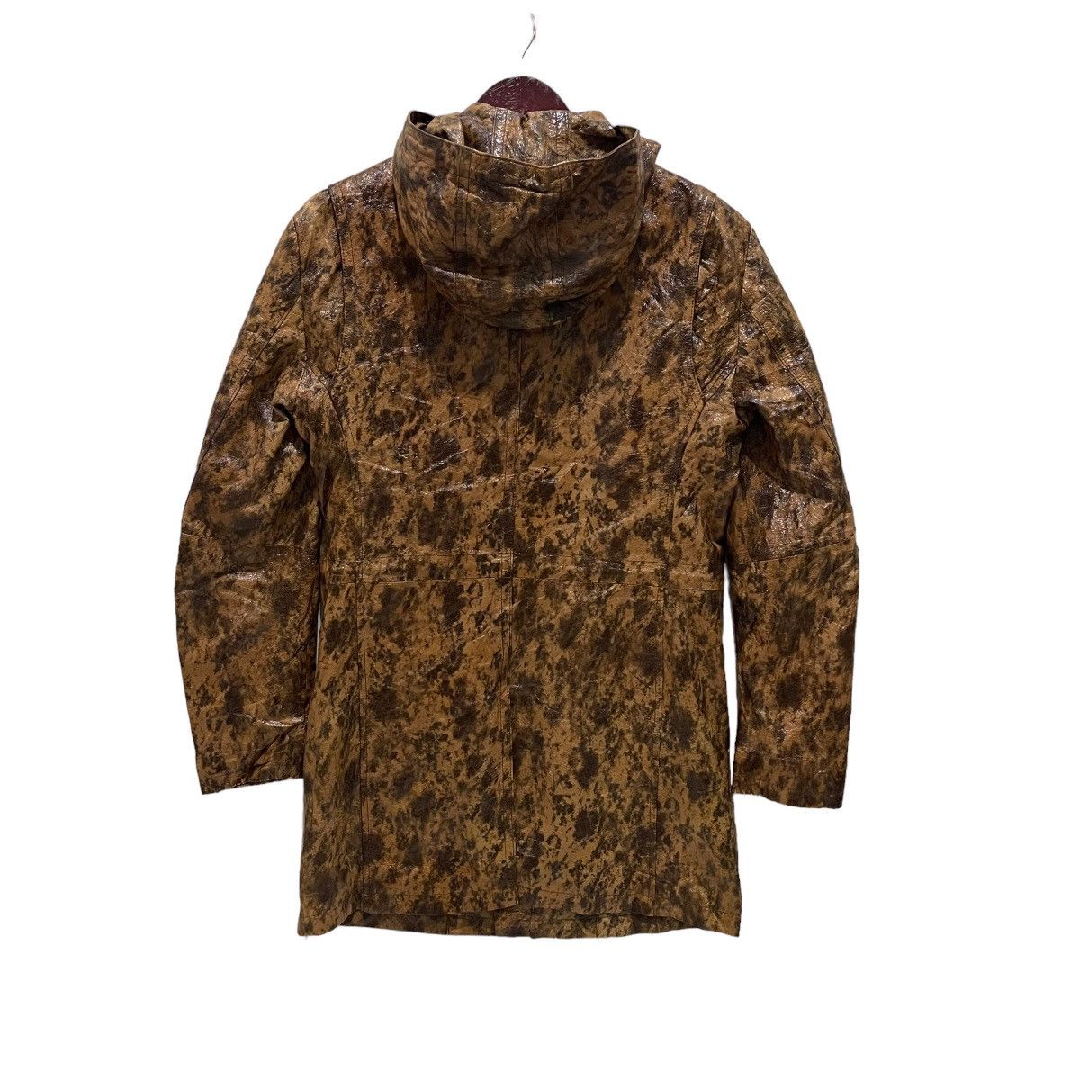 Tornado Mart Tornado Mart Leather Trench Coat Hoodie Jacket Size US L / EU 52-54 / 3 - 12 Thumbnail