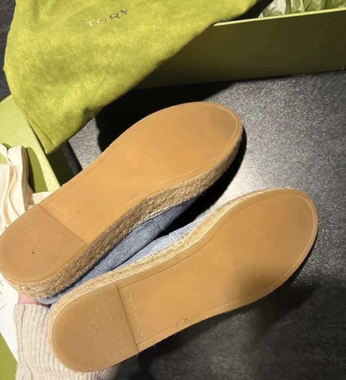 Tory Burch Cap-toe espadrille in denim blue Size US 9 / IT 39 - 8 Thumbnail