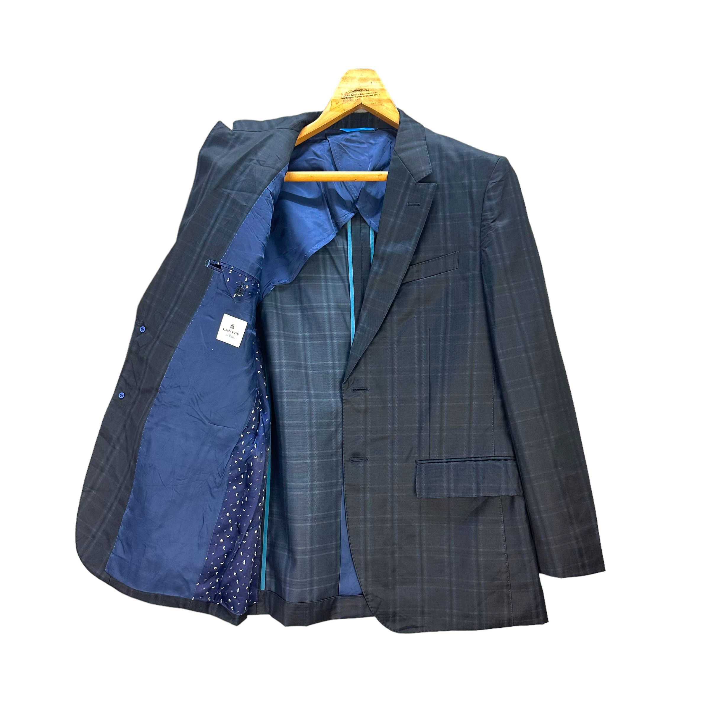 Lanvin LANVIN Checked Plaid Suit Jacket / Blazers #8527-013 Size 38R - 1 Thumbnail