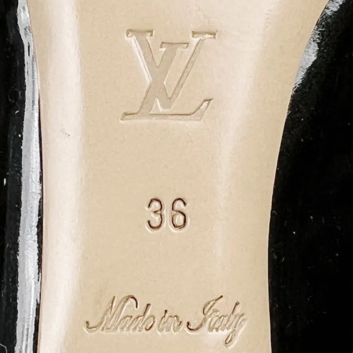 Louis Vuitton Louis Vuitton Black Patent Leather Heels -2508 Size US 6 / IT 36 - 5 Thumbnail