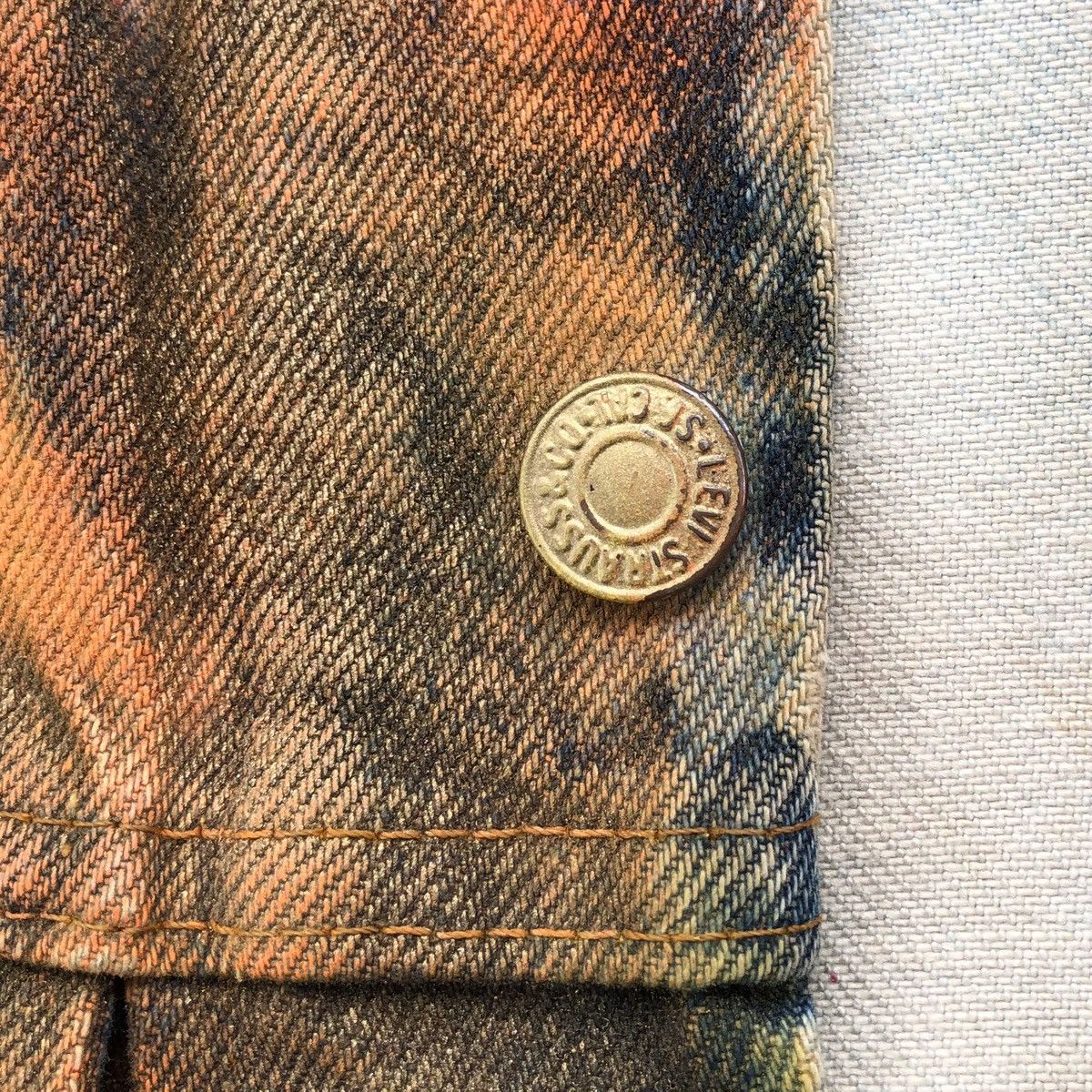 Levi's Vintage Clothing Vintage 80s Levis Custom Painted Distressed Denim Jacket 🇺🇸 Size US M / EU 48-50 / 2 - 8 Thumbnail