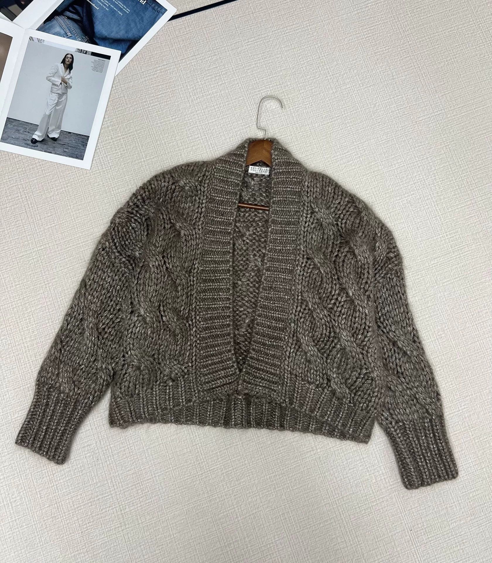 Brunello Cucinelli Brunello Cucinelli Cable Knit Cardigan Size US M / EU 48-50 / 2 - 1 Thumbnail