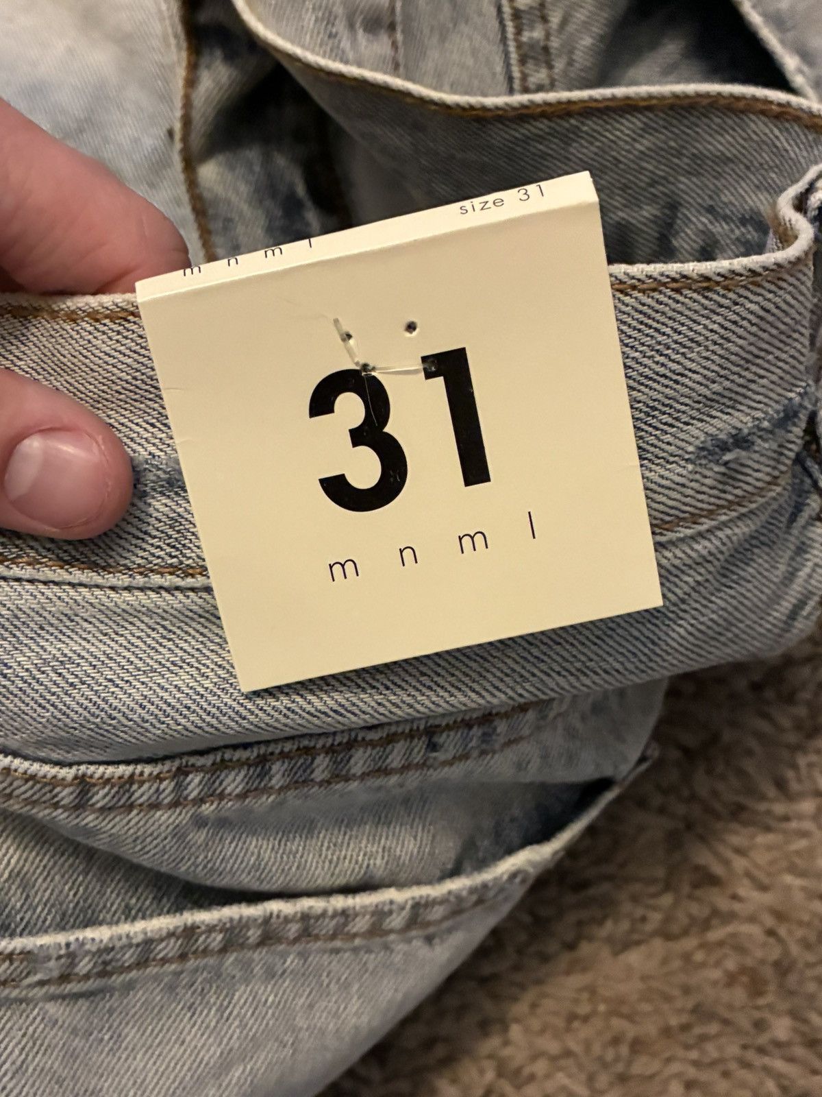 MNML Light Blue Denim | MNML Size US 31 - 2 Thumbnail