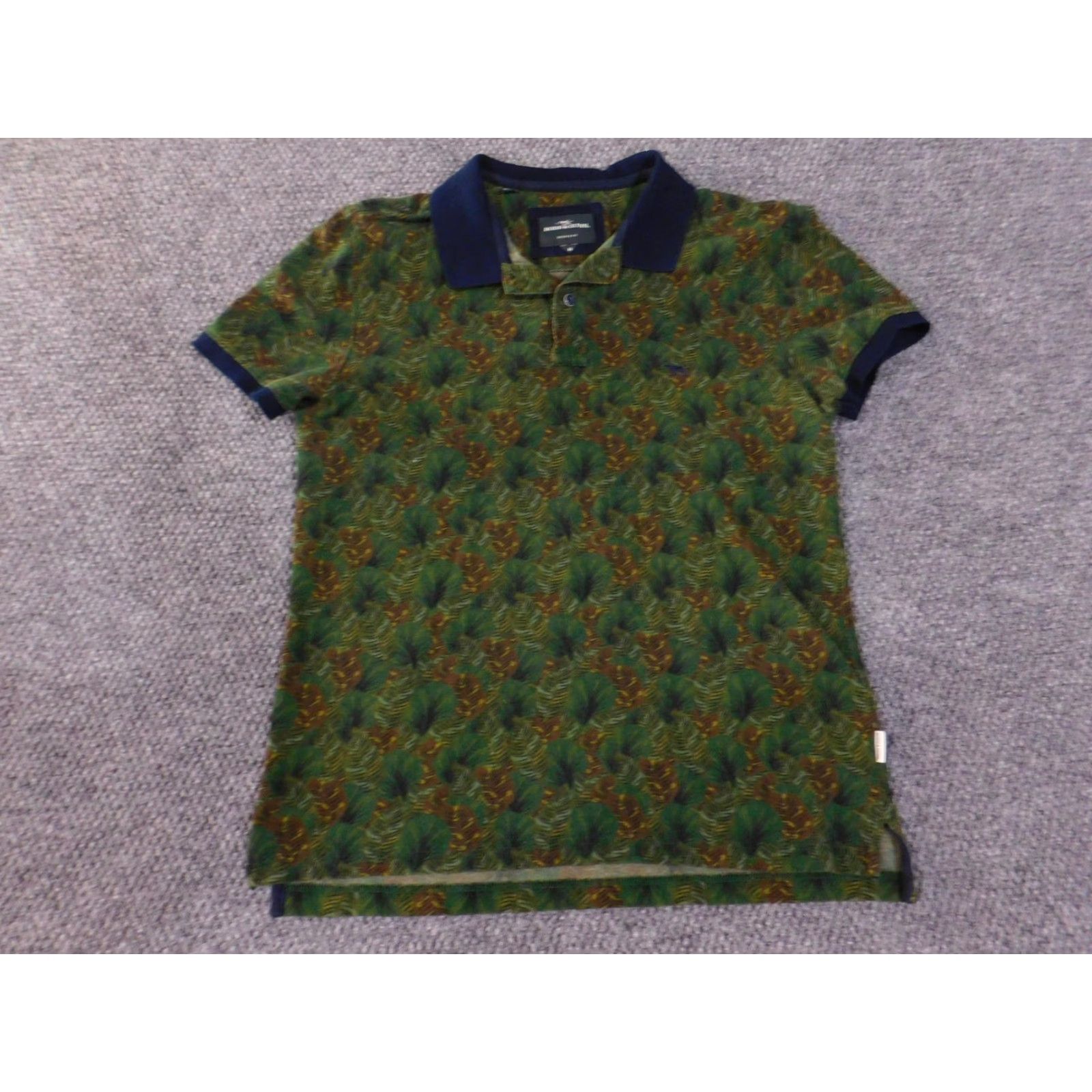 Rodd & Gunn Rodd & Gunn Polo Shirt Mens M Green Sports Fit Tropical Leaf Print Cotton Shirt Size US M / EU 48-50 / 2 - 3 Thumbnail