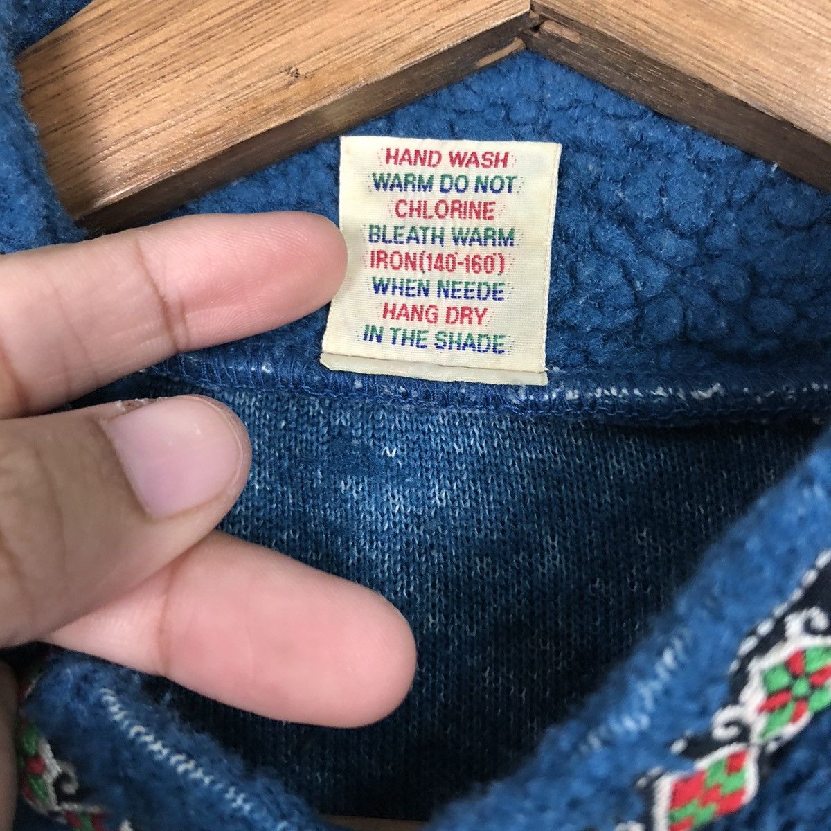 Japanese Brand 📌Vintage Half Zipper Fleece Jacket Blue Work Issey Miyake Size US L / EU 52-54 / 3 - 15 Thumbnail