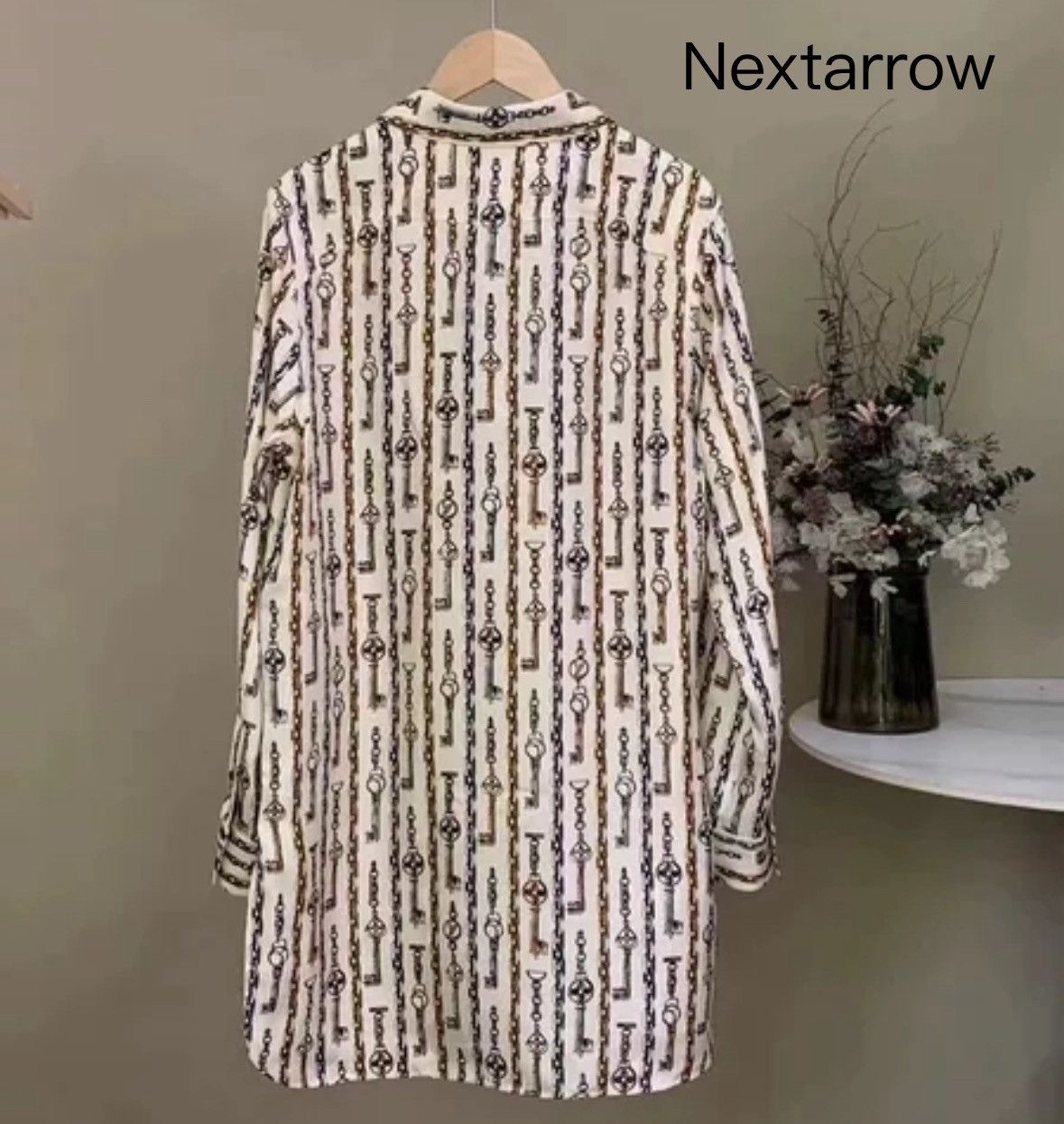 Louis Vuitton Louis Vuitton LV chain patterned silk long sleeved shirt Size US S / EU 44-46 / 1 - 2 Thumbnail