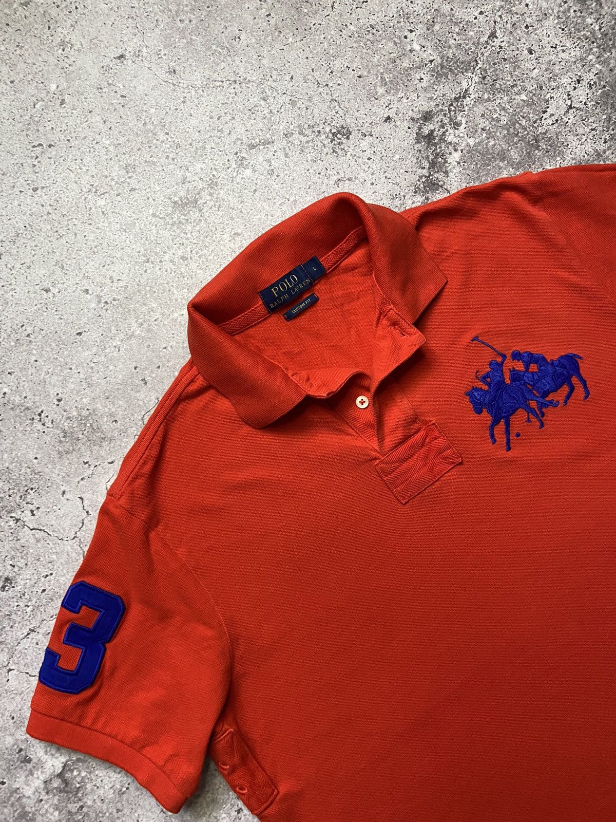 Polo Ralph Lauren Polo Ralph Lauren Orange Shirt Pony Big Logo L Size US L / EU 52-54 / 3 - 2 Thumbnail