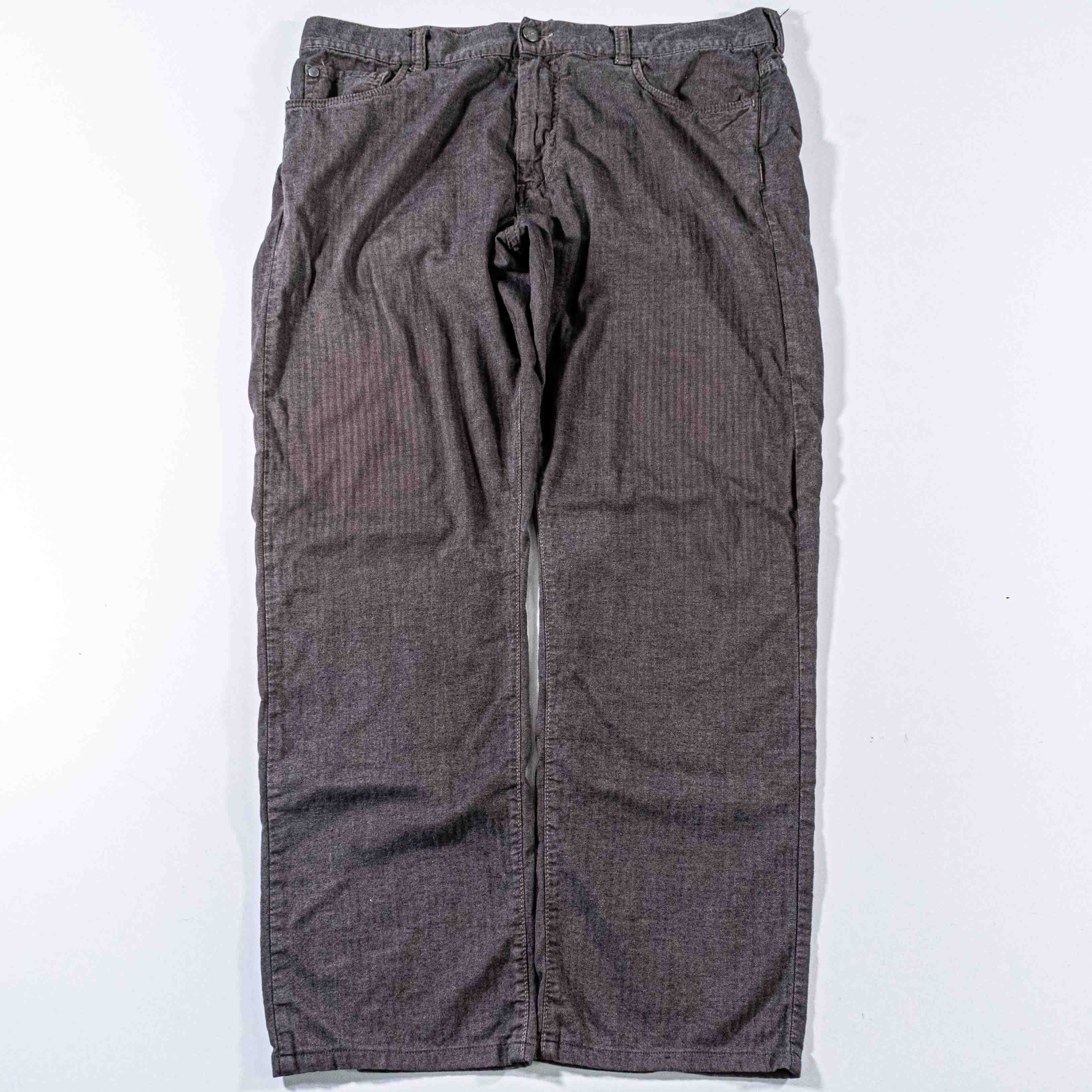 Canali Canali Herringbone 5 Pocket Pants Made in Italy 54 38x28 Size US 38 / EU 54 - 1 Thumbnail