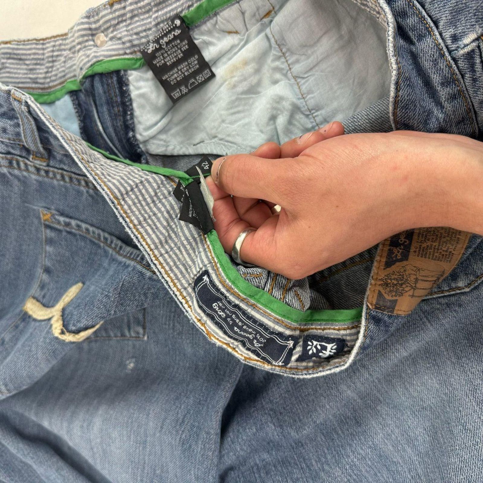Ecko Unltd. × JNCO × Vintage Vintage y2k embroidered baggy skater wide leg archive jeans Size US 40 / EU 56 - 6 Thumbnail
