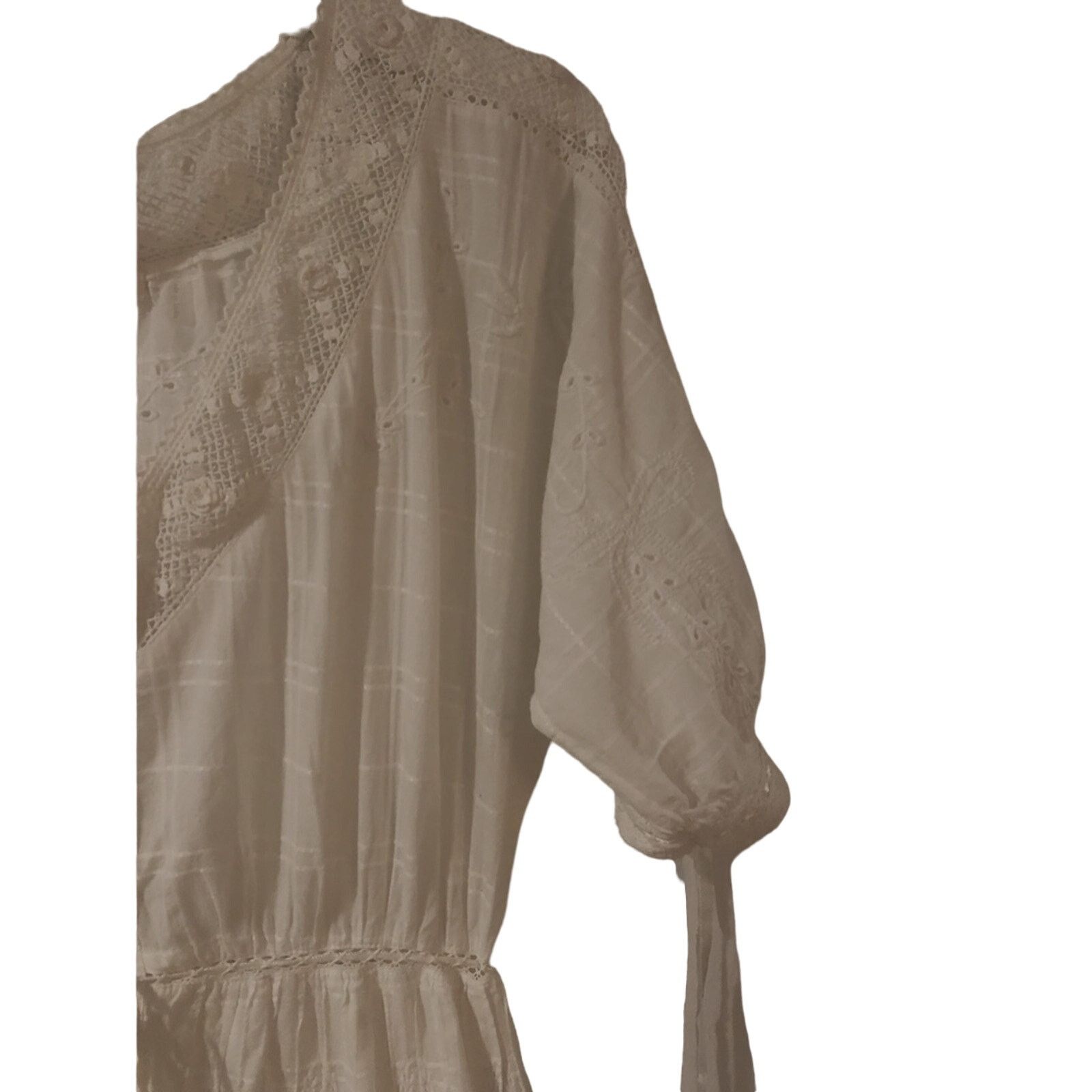 LoveShackFancy Love shack fancy white lace embroidered dress. Size XS / US 0-2 / IT 36-38 - 5 Thumbnail