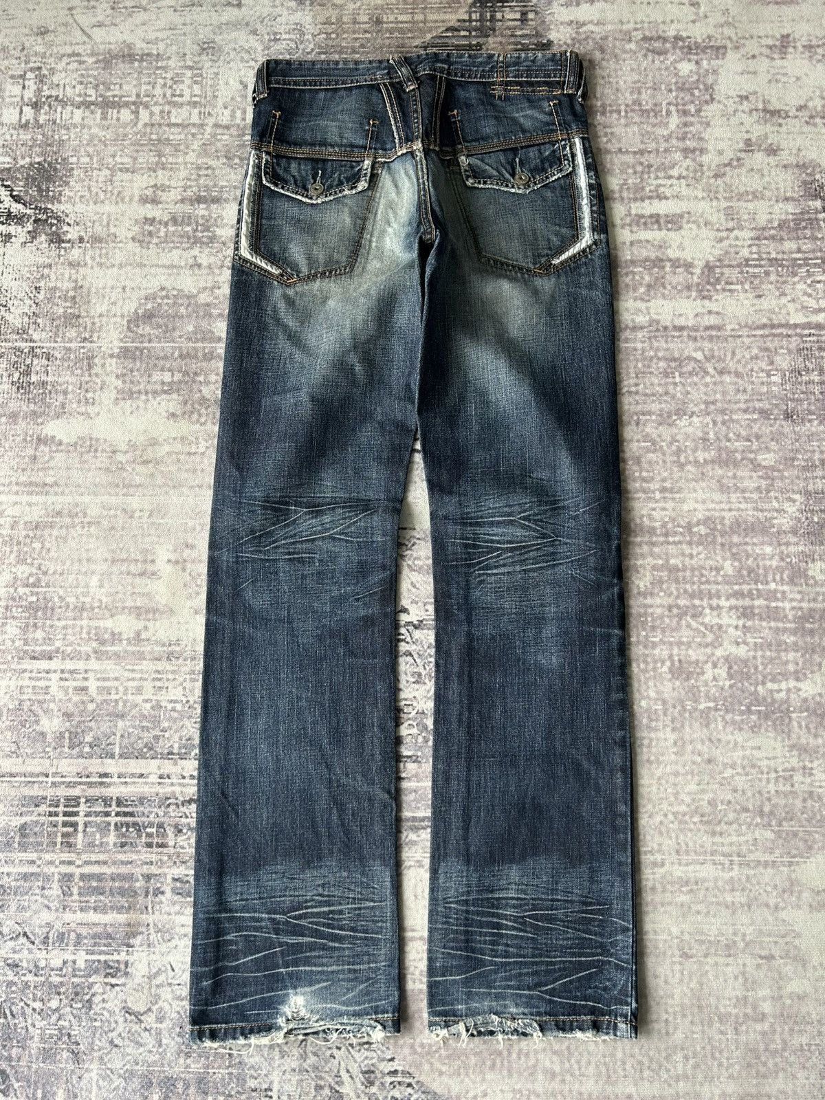 Marithe + Francois Girbaud MFG Y2K Mudwash Jeans Size US 30 / EU 46 - 2 Thumbnail