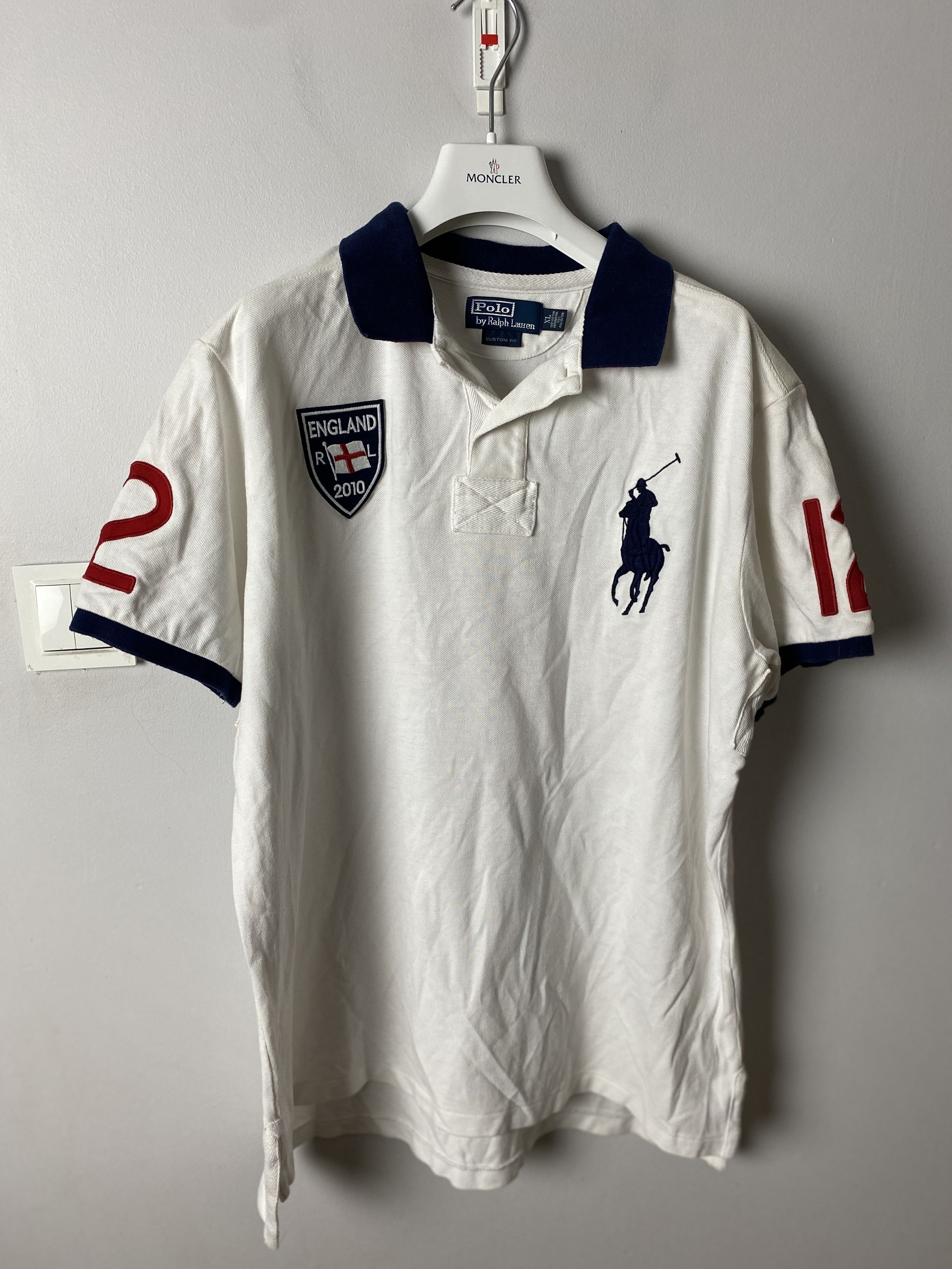 Polo Ralph Lauren Polo Ralph Lauren England 12 rugby polo t-shirt tee vintage Size US XL / EU 56 / 4 - 1 Thumbnail