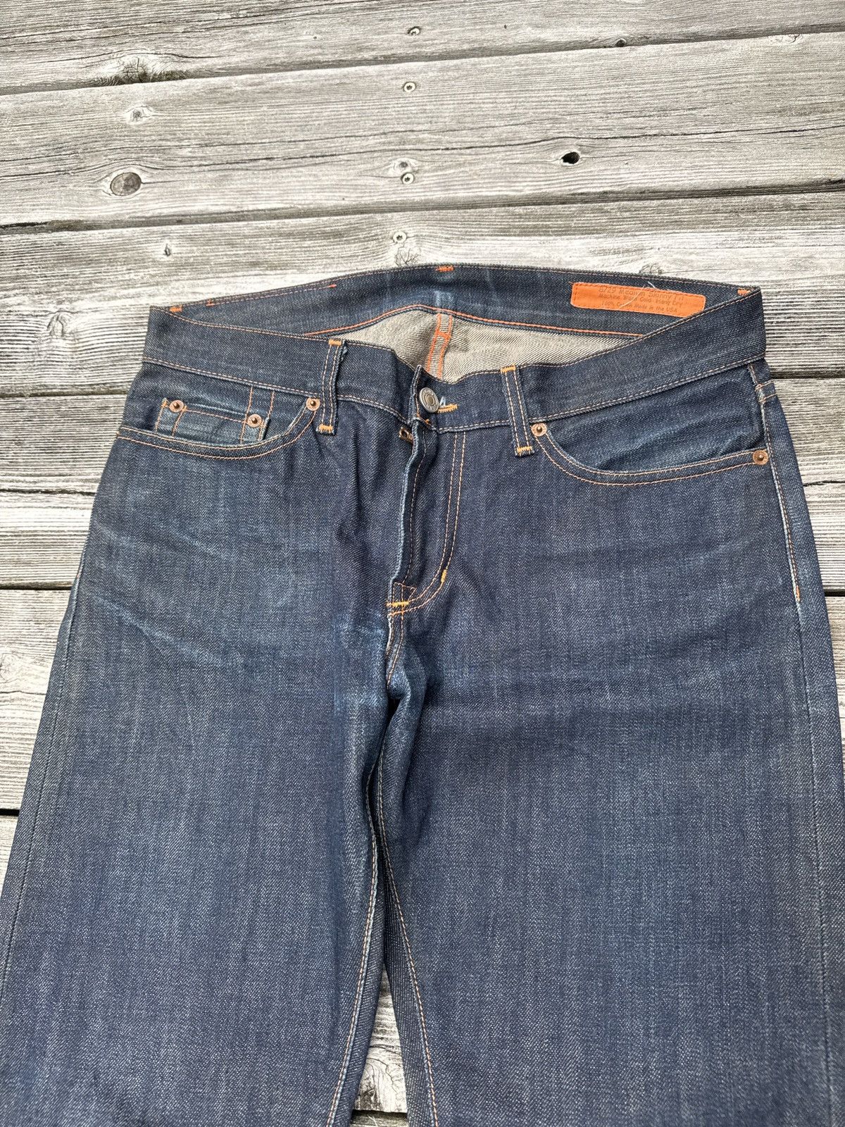 Designer × Japanese Brand × Jean Shop Jean shop slim cut raw selvedge denim Size US 32 / EU 48 - 2 Thumbnail