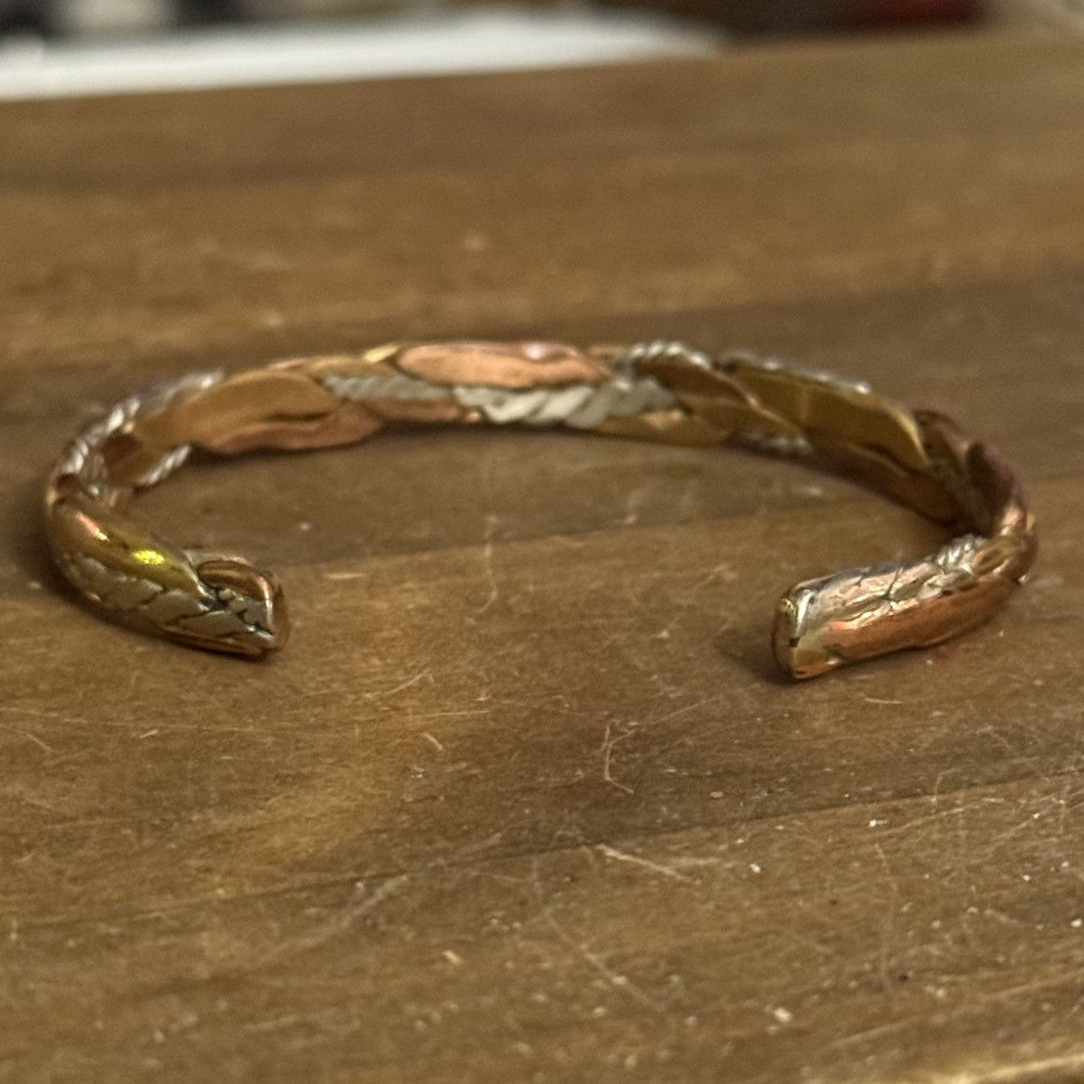Vintage Vintage Sergio Lub copper and silver cuff bracelet Size ONE SIZE - 6 Thumbnail