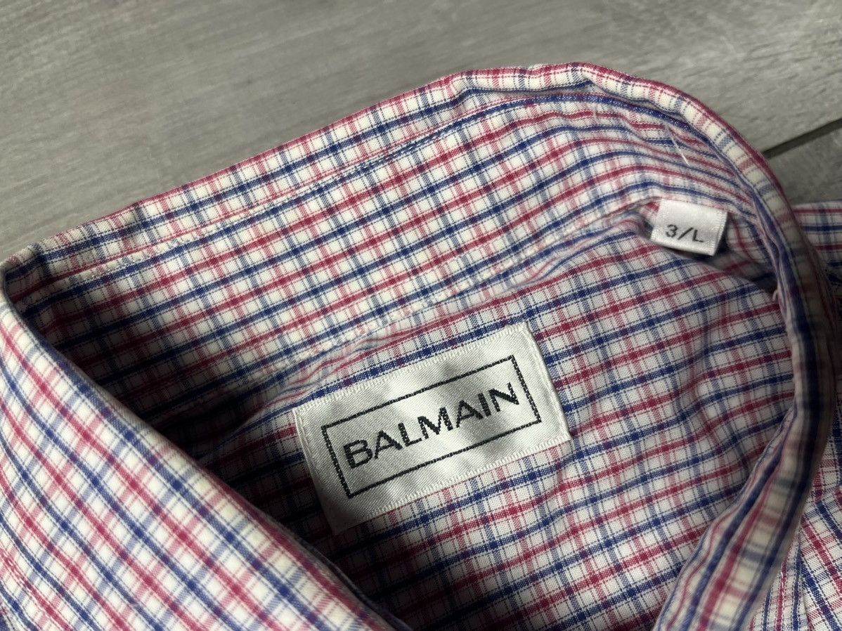 Balmain Vintage Balmain shirt short sleeve logo size Large Size US L / EU 52-54 / 3 - 4 Thumbnail