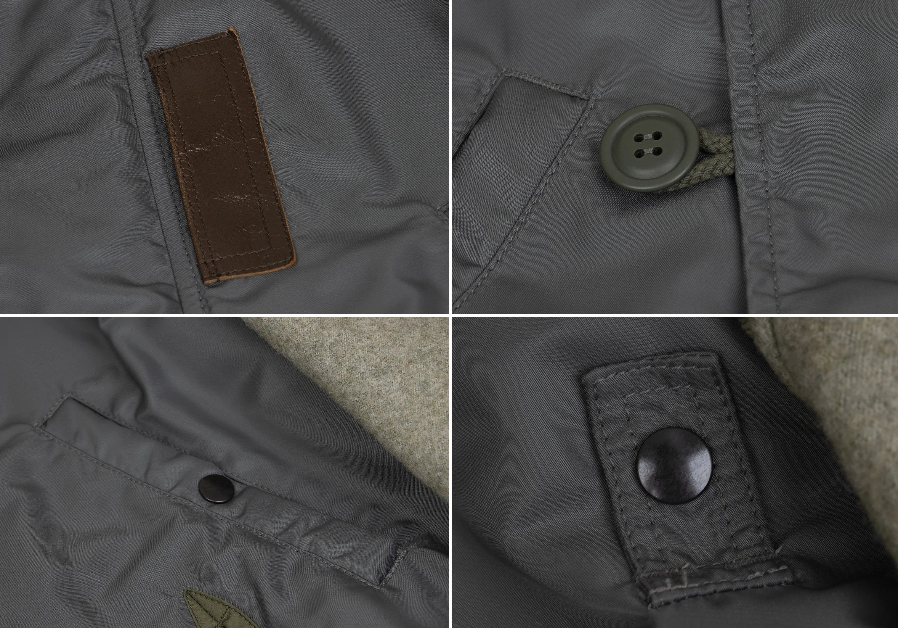 Junya Watanabe Military-Style Fur-Trimmed Hoodie Coat in Khaki Size S Size US S / EU 44-46 / 1 - 6 Thumbnail