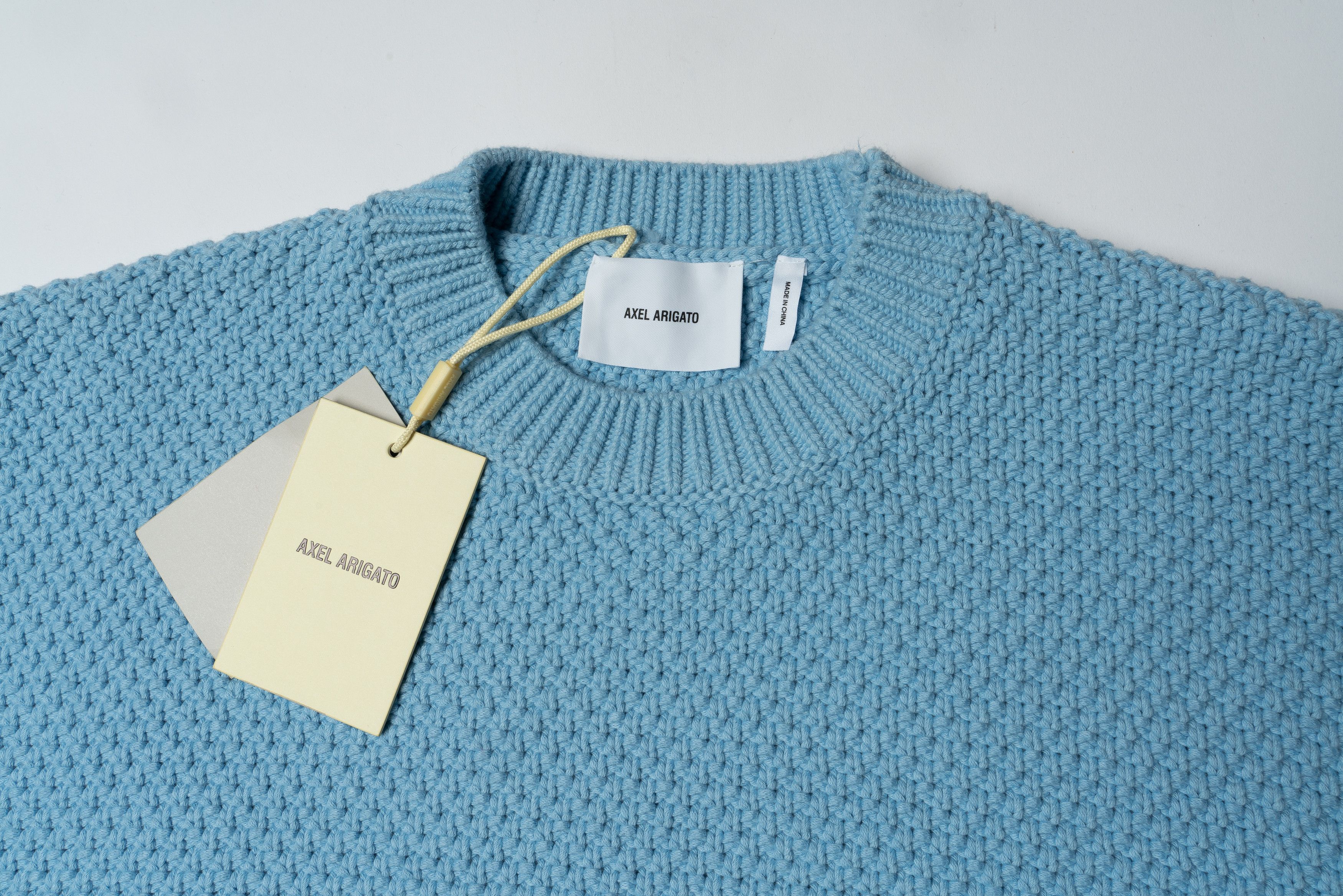 Axel Arigato 🔵 AXEL ARIGATO Block cotton blend Crew neck sweater Size US XL / EU 56 / 4 - 3 Thumbnail