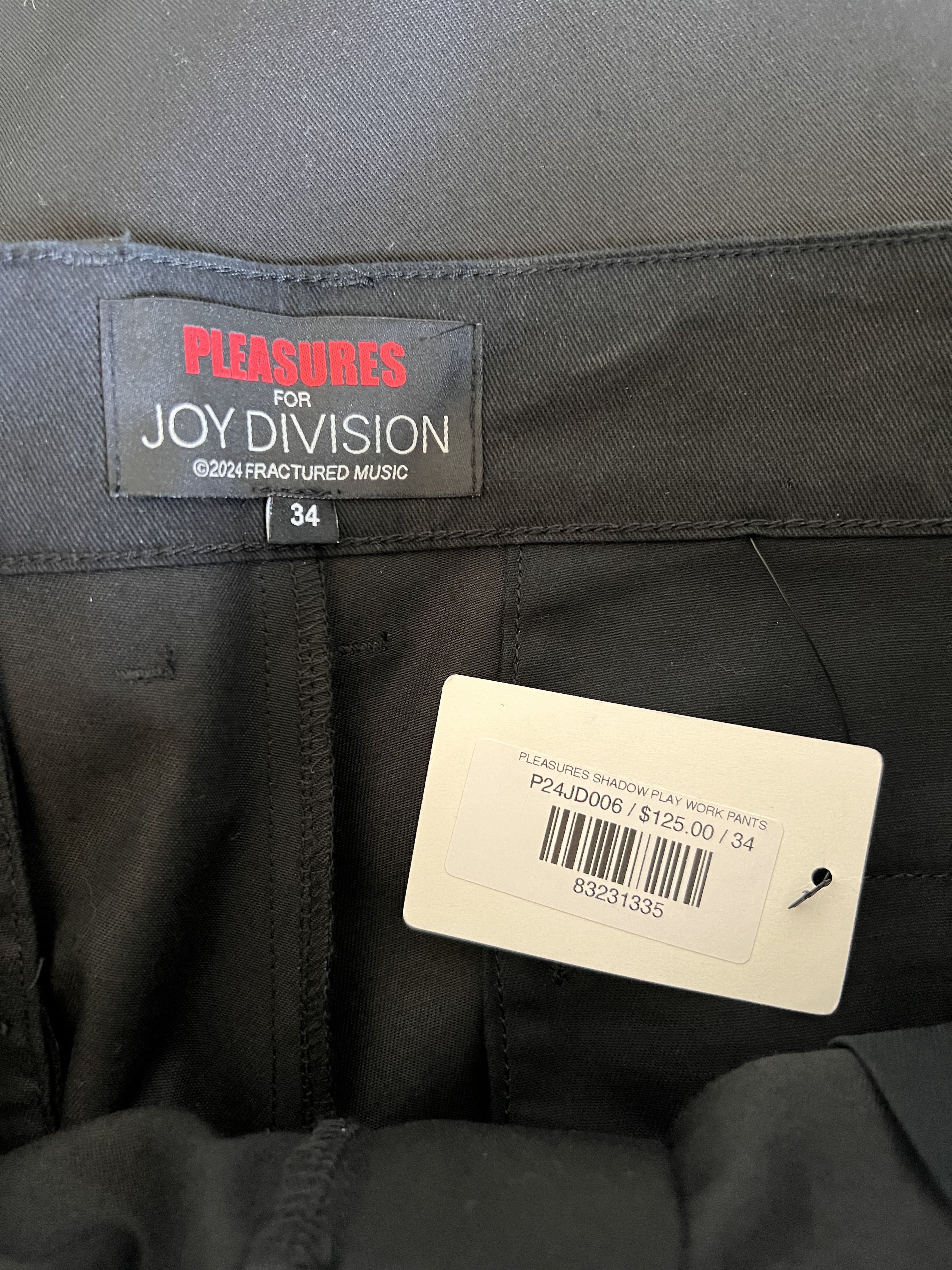 Joy Division × Pleasures Pleasures Joy Division Shadow Play Work Pants in Black Size US 34 / EU 50 - 7 Thumbnail