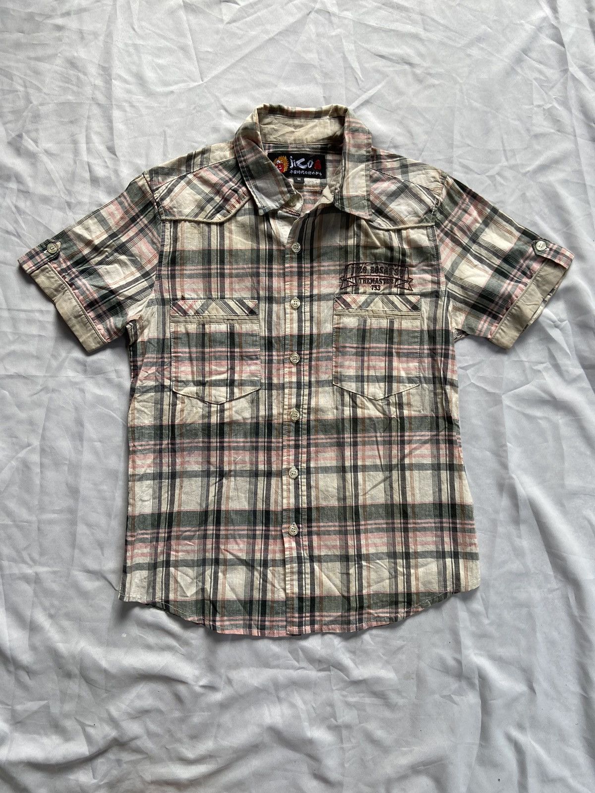PPFM JIZOST BATSU 2 IN 1 PPFM CASUAL STRIPED BUTTON DOWN SHIRT Size US S / EU 44-46 / 1 - 18 Thumbnail