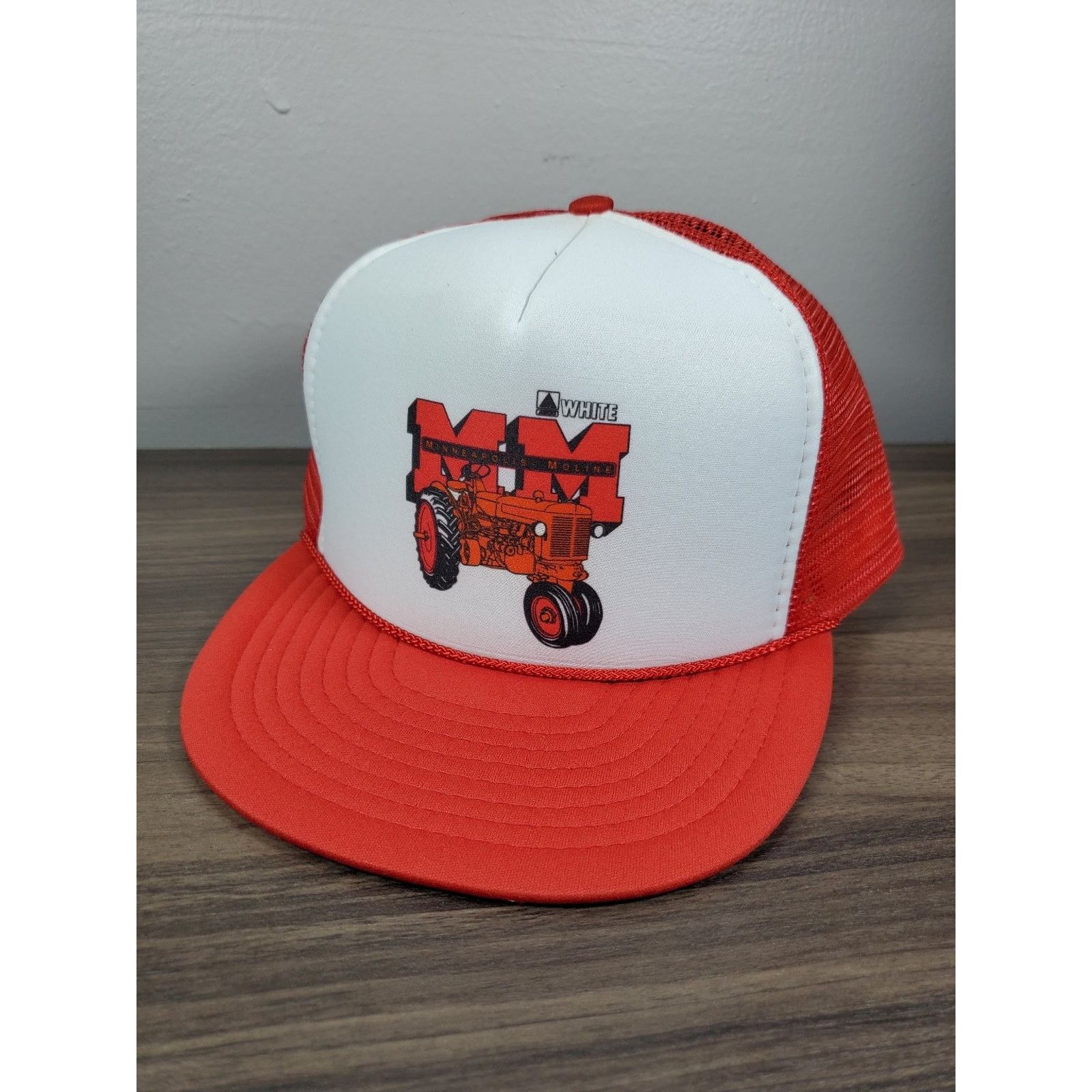 Nissan × Vintage Minneapolis Moline Farm Tractor Trucker Hat Snapback Cap Ag Size ONE SIZE - 8 Thumbnail