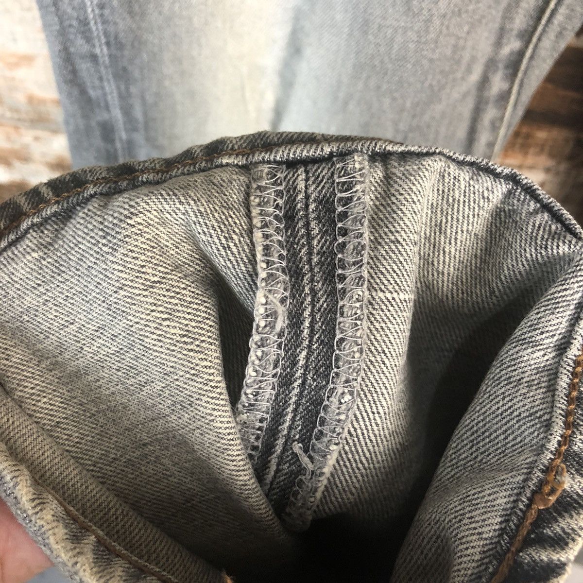 Edwin DL Edwin 503 Black Distressed Denim Pants #C278 Size US 34 / EU 50 - 11 Thumbnail